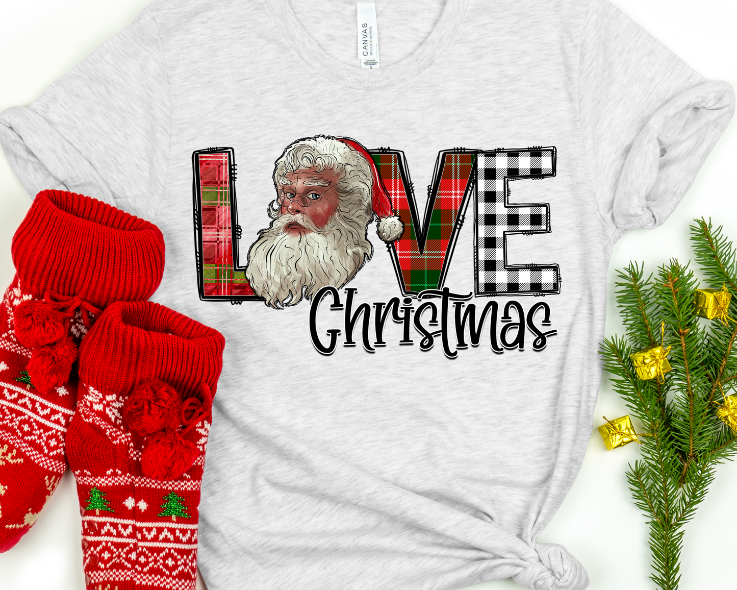 Love Christmas Santa head-DTF
