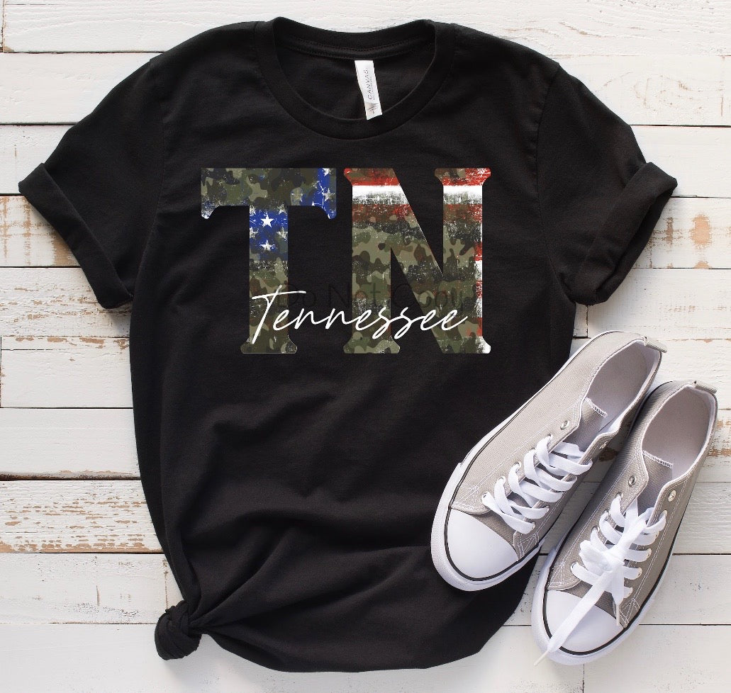 TN Tennessee camo flag-DTF
