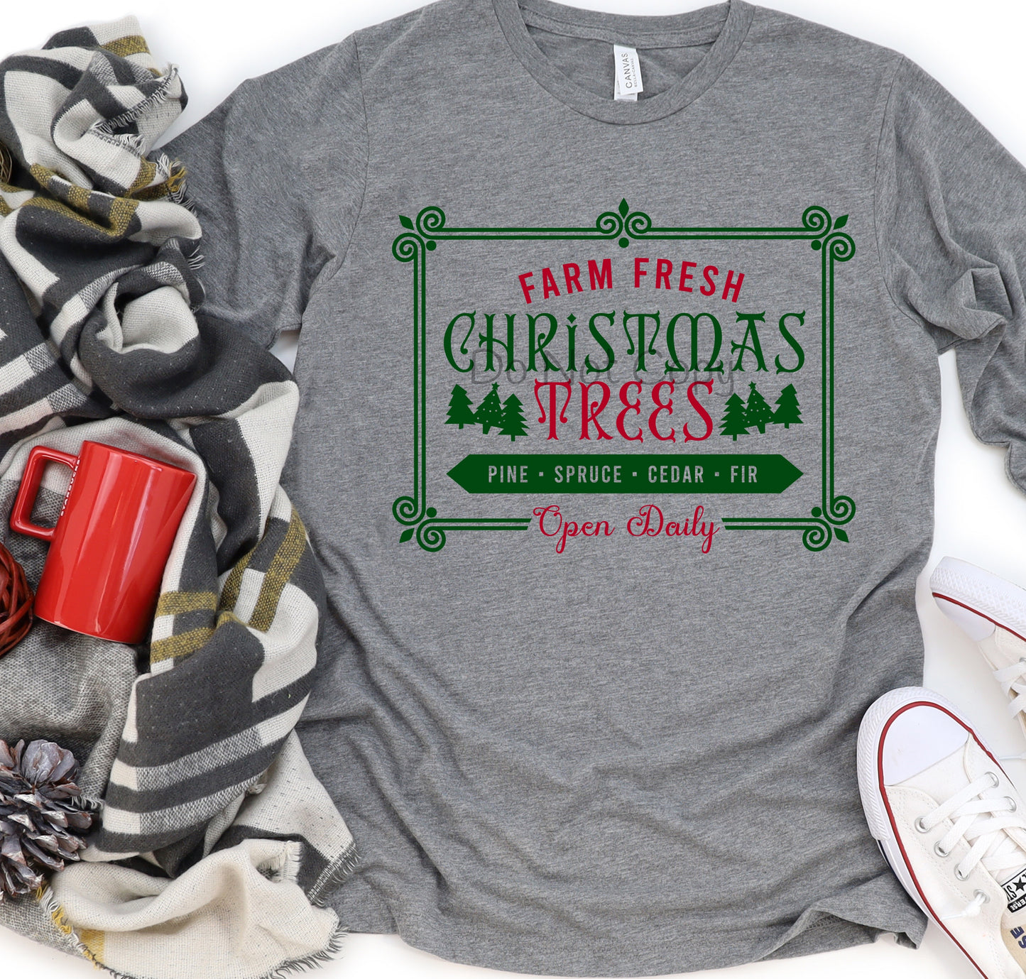 Farm fresh Christmas trees-DTF