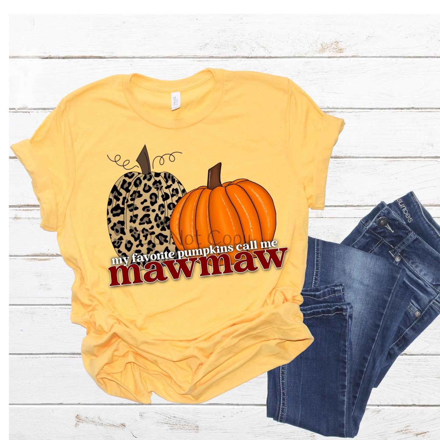 My favorite pumpkins call me Mawmaw leopard pumpkin-DTF
