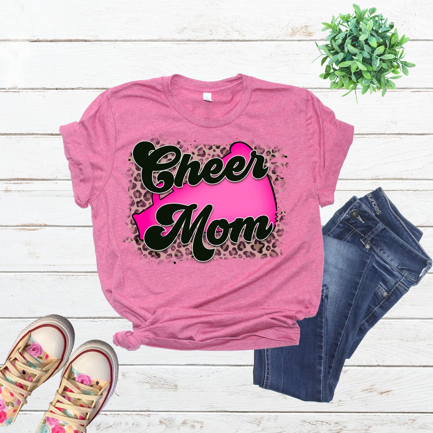 Cheer mom pink megaphone - DTF