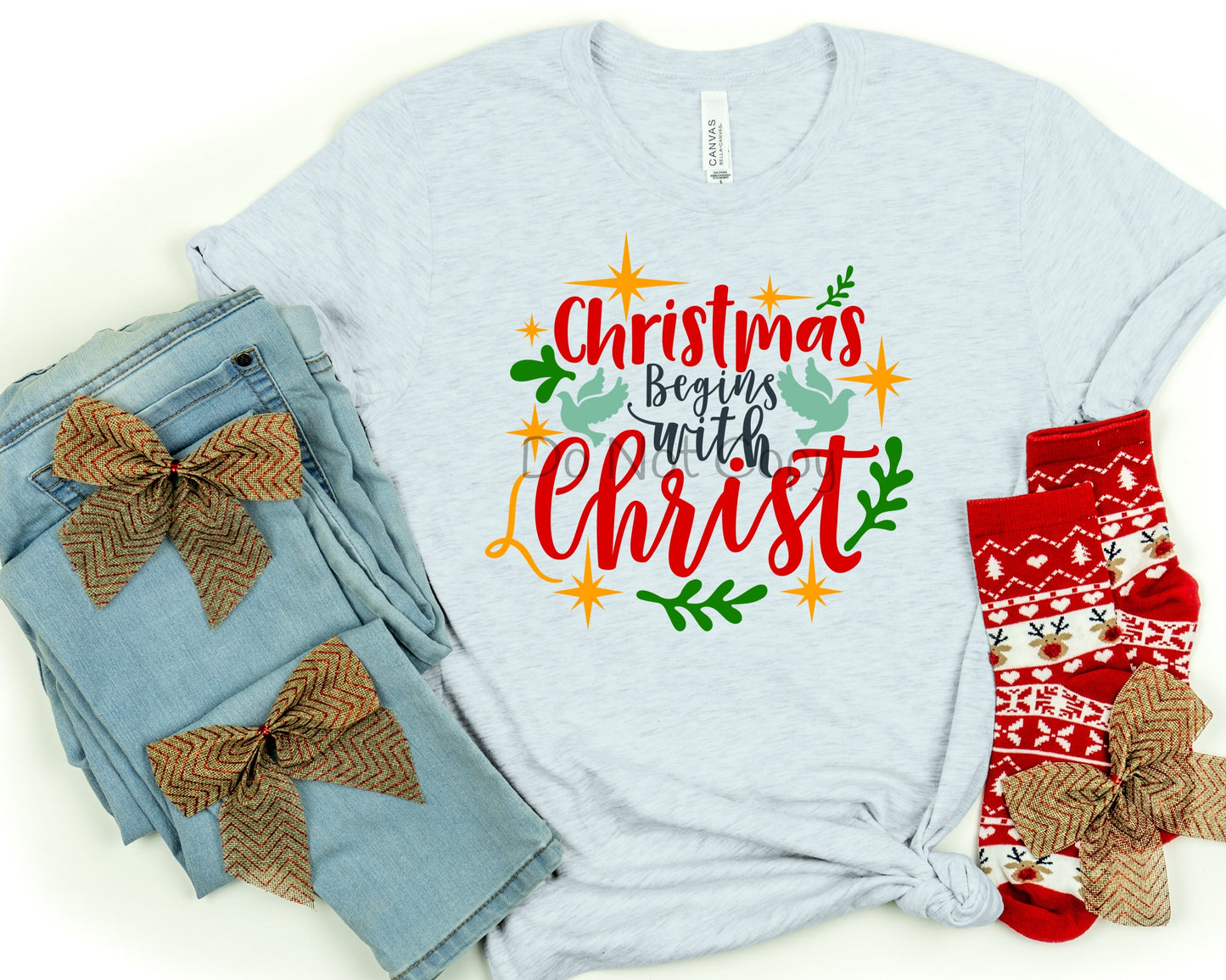 Christmas begins with Christ-DTF