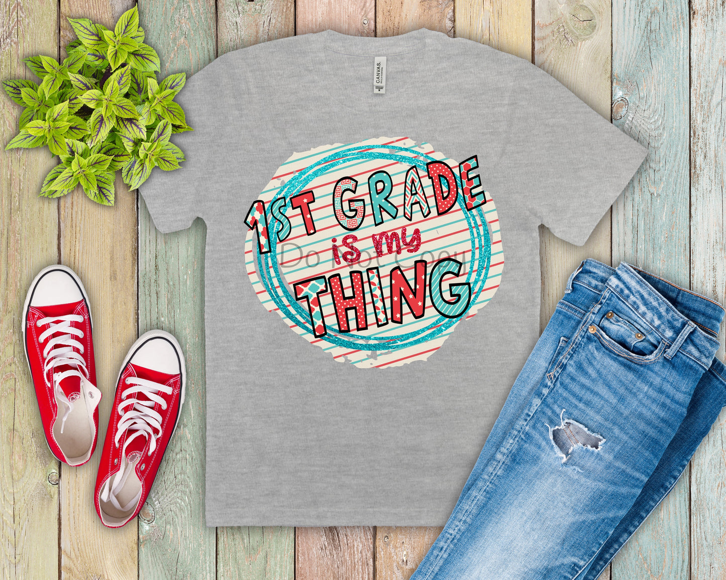 1st grade is my thing lines-DTF