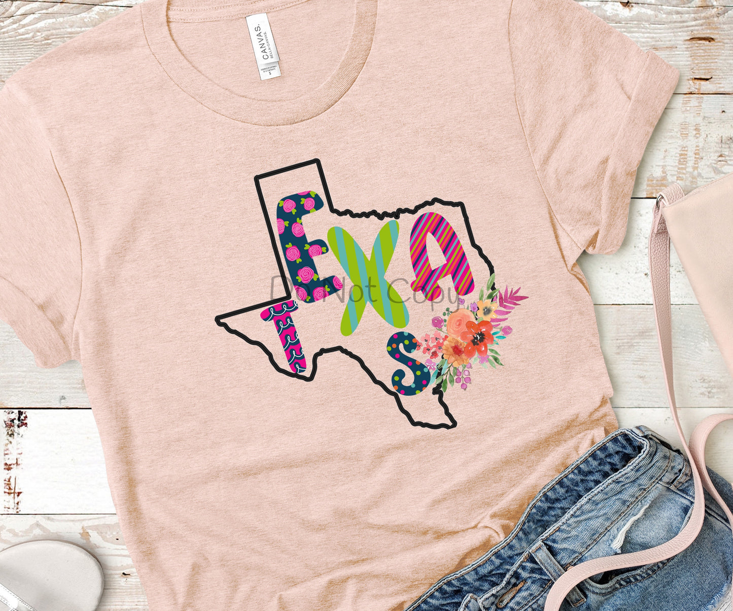 Texas wild letters-DTF