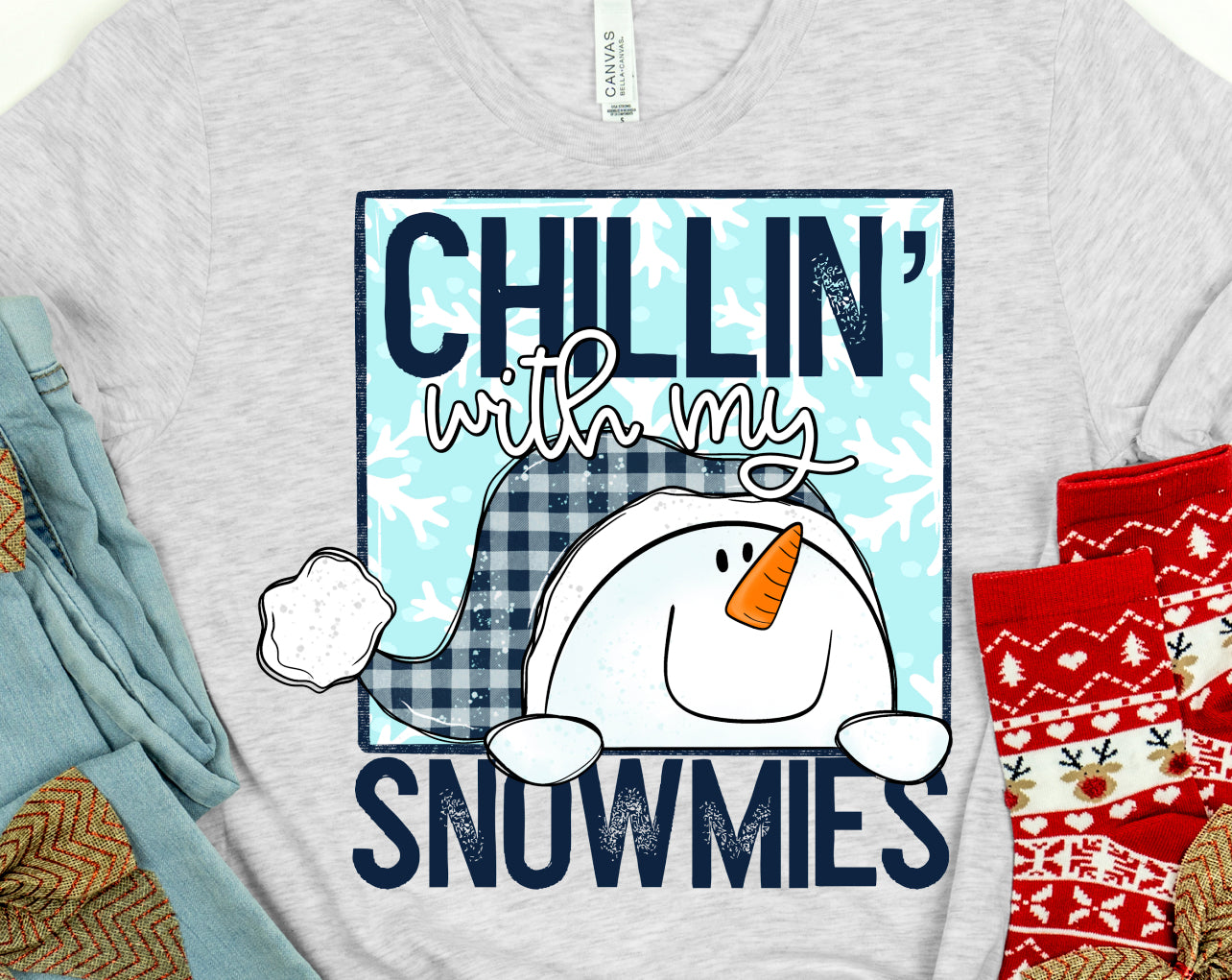 Chillin with my snowmies - DTF