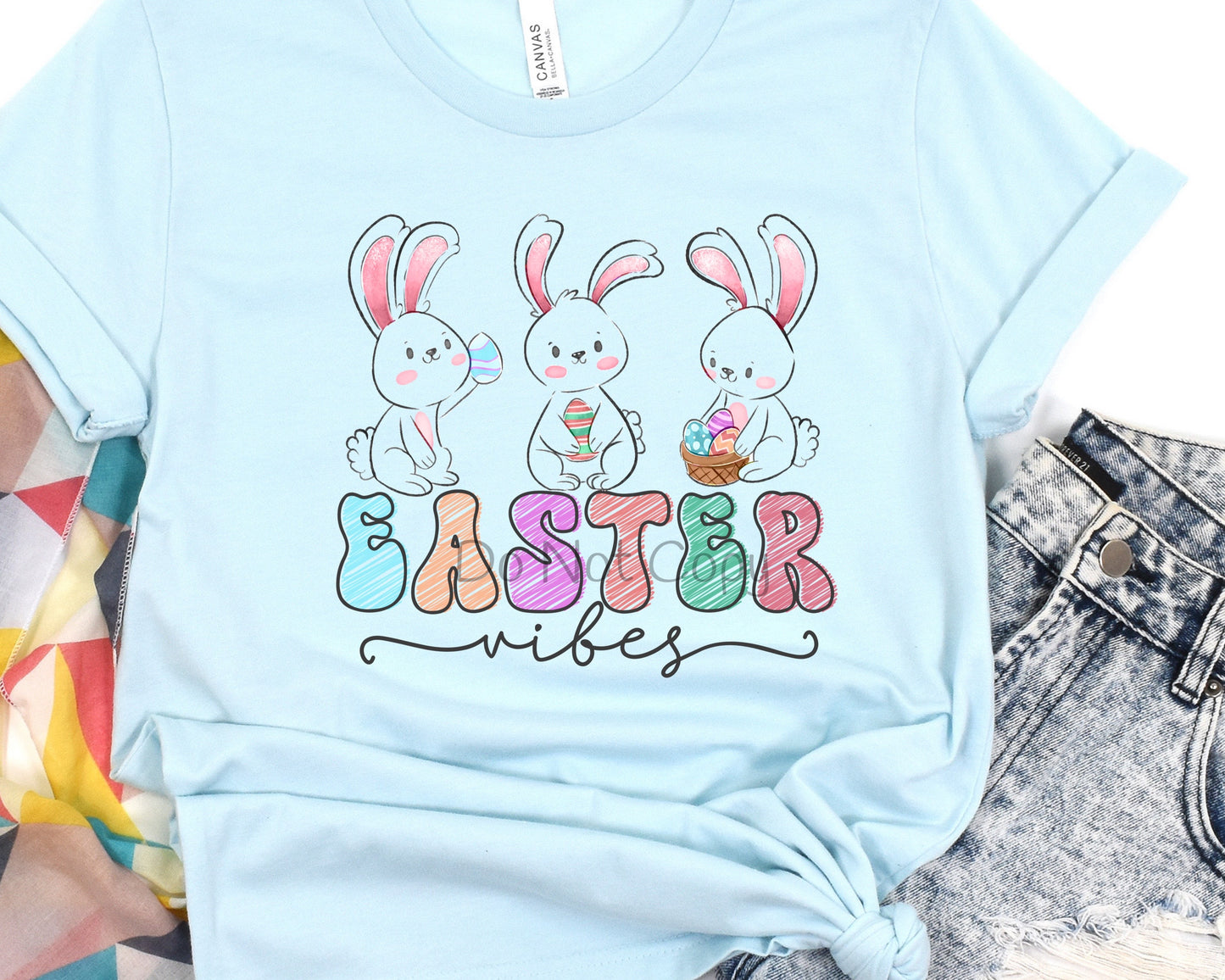 Easter vibes 3 bunnies-DTF