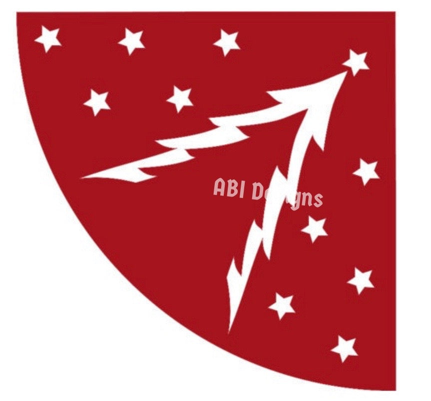 One tree and stars  Sleeve Stencil