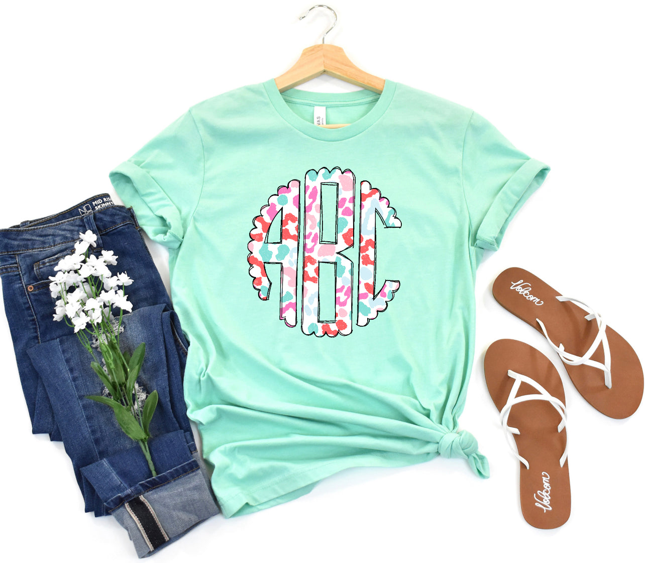 Sweet leopard Monogram -DTF