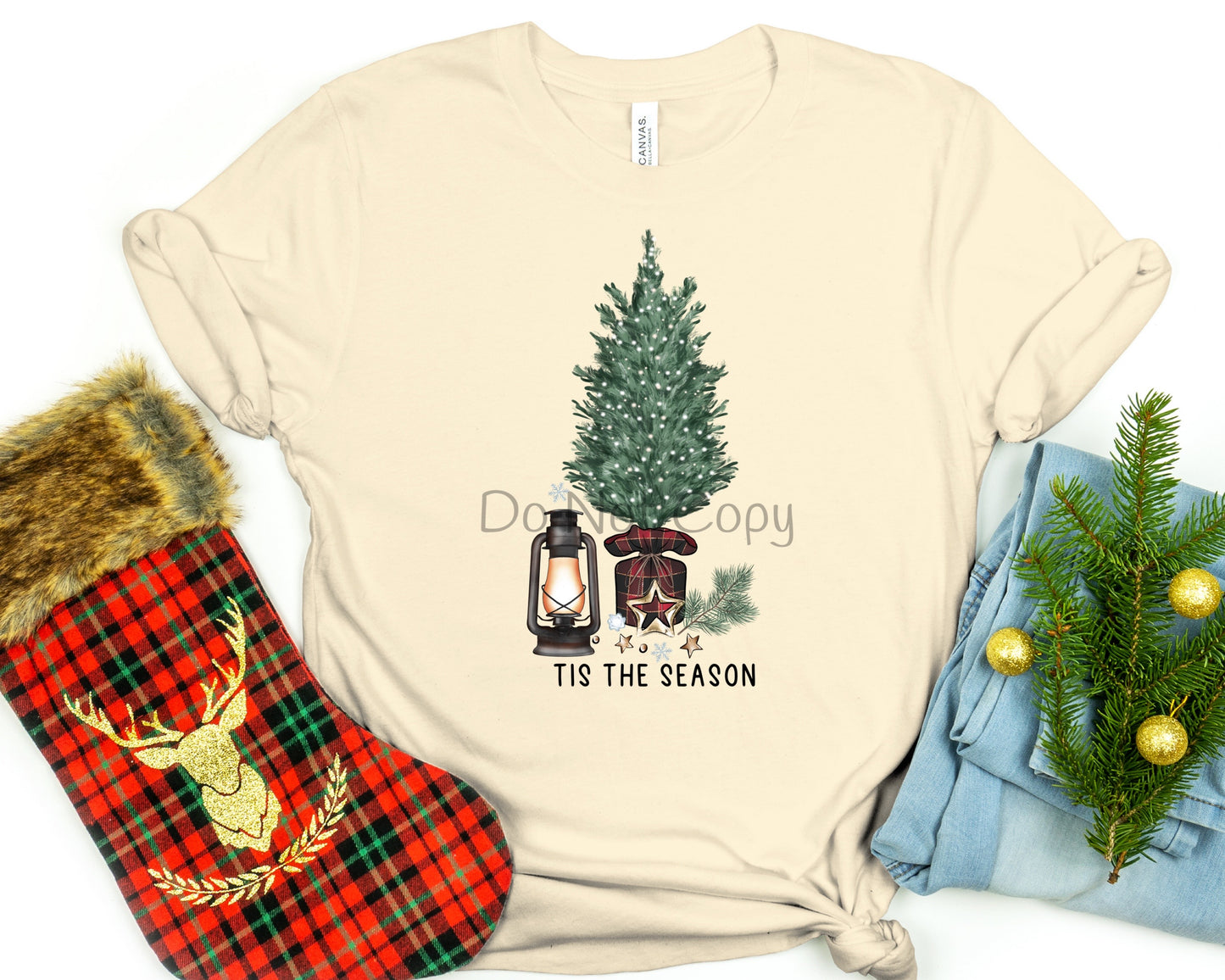 Tis the season lantern tree-DTF