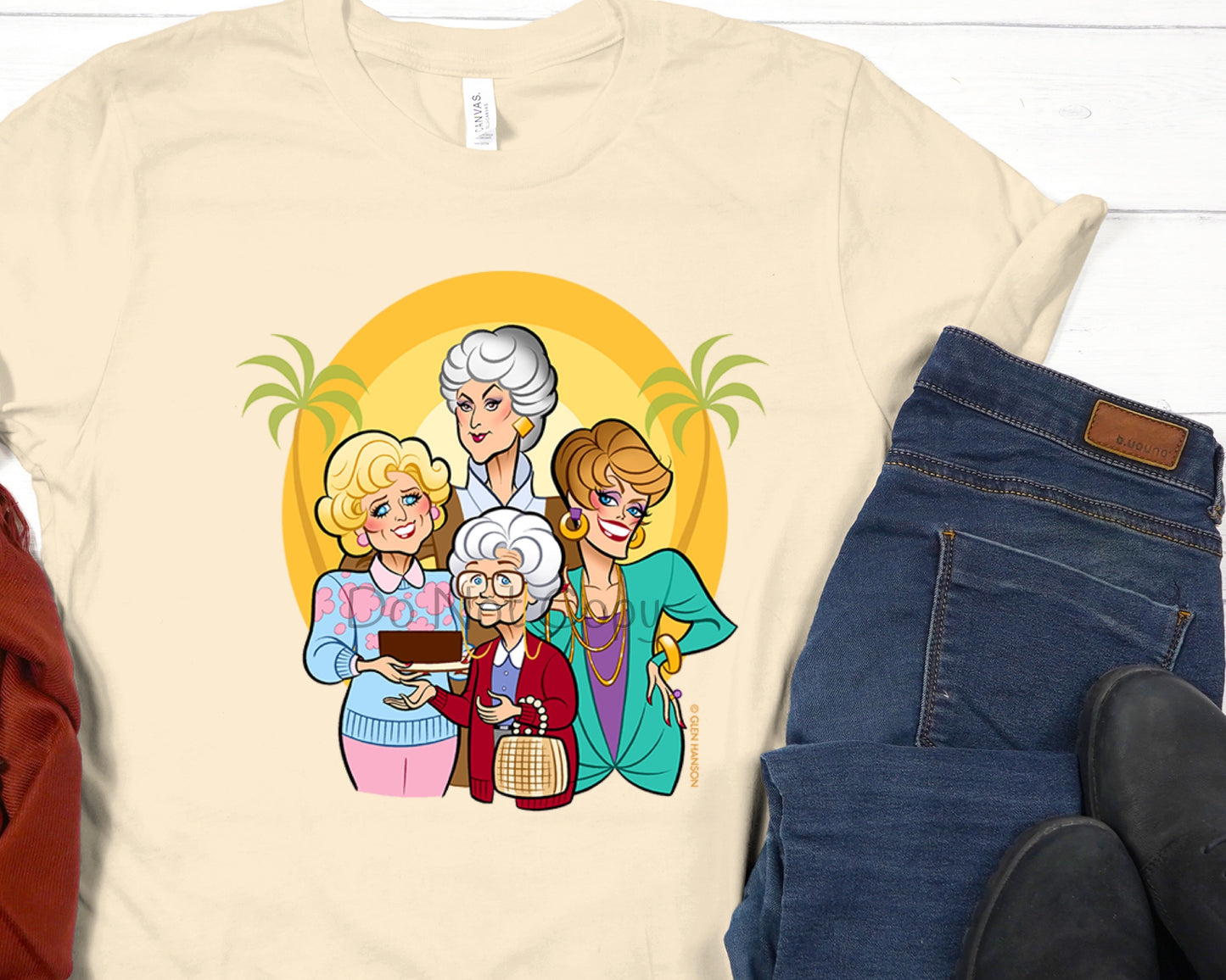 Golden girls cartoon-DTF