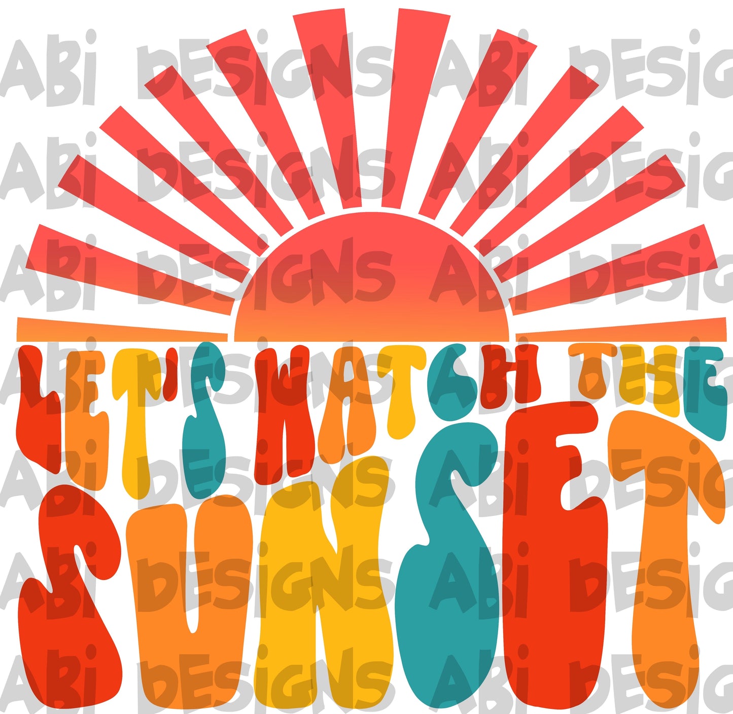 Let’s watch the sunset-DTF