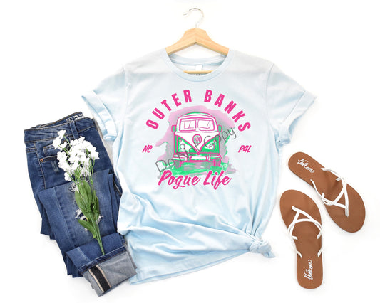 Outer banks pogue life pink -DTF