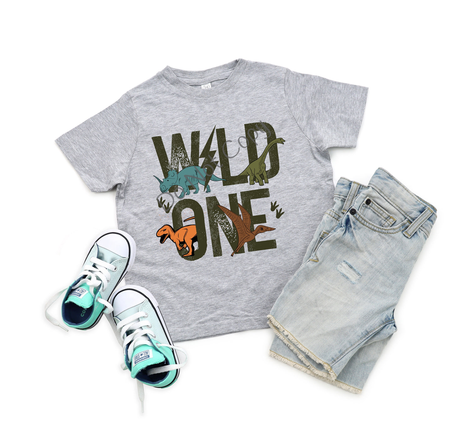 Wild one dinosaur color-DTF