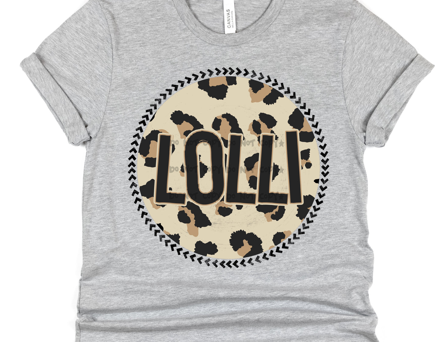 Lolli Leopard circle- DTF
