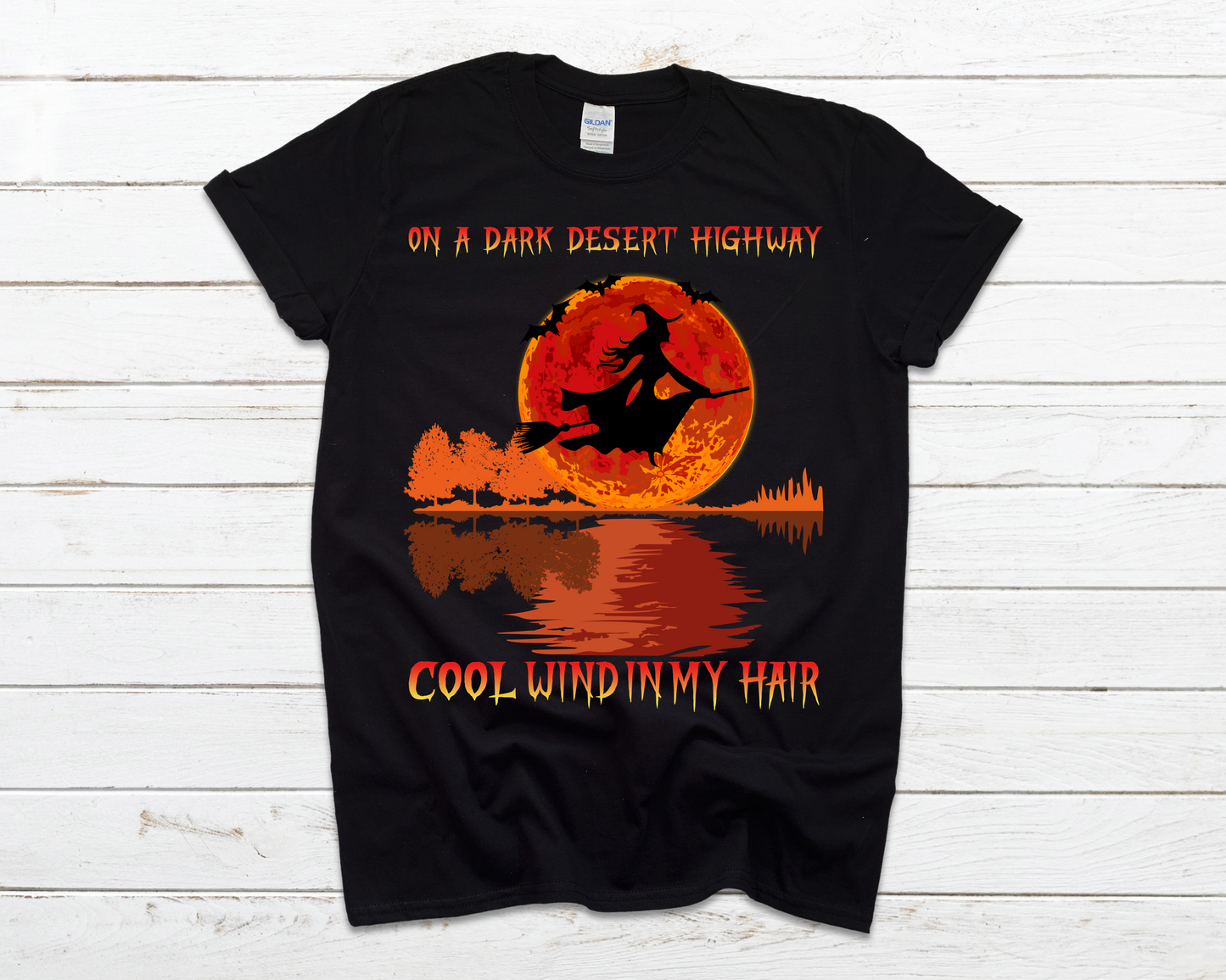 Dark desert highway -red/yellow/orange-DTF
