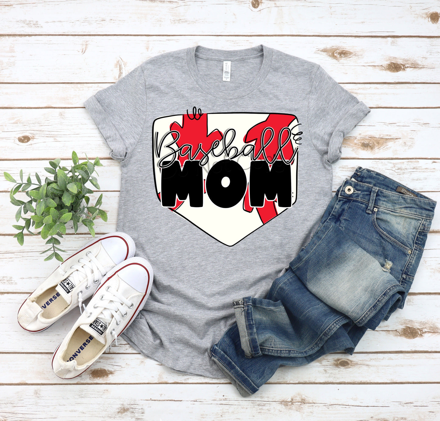 Baseball mom plate-DTF