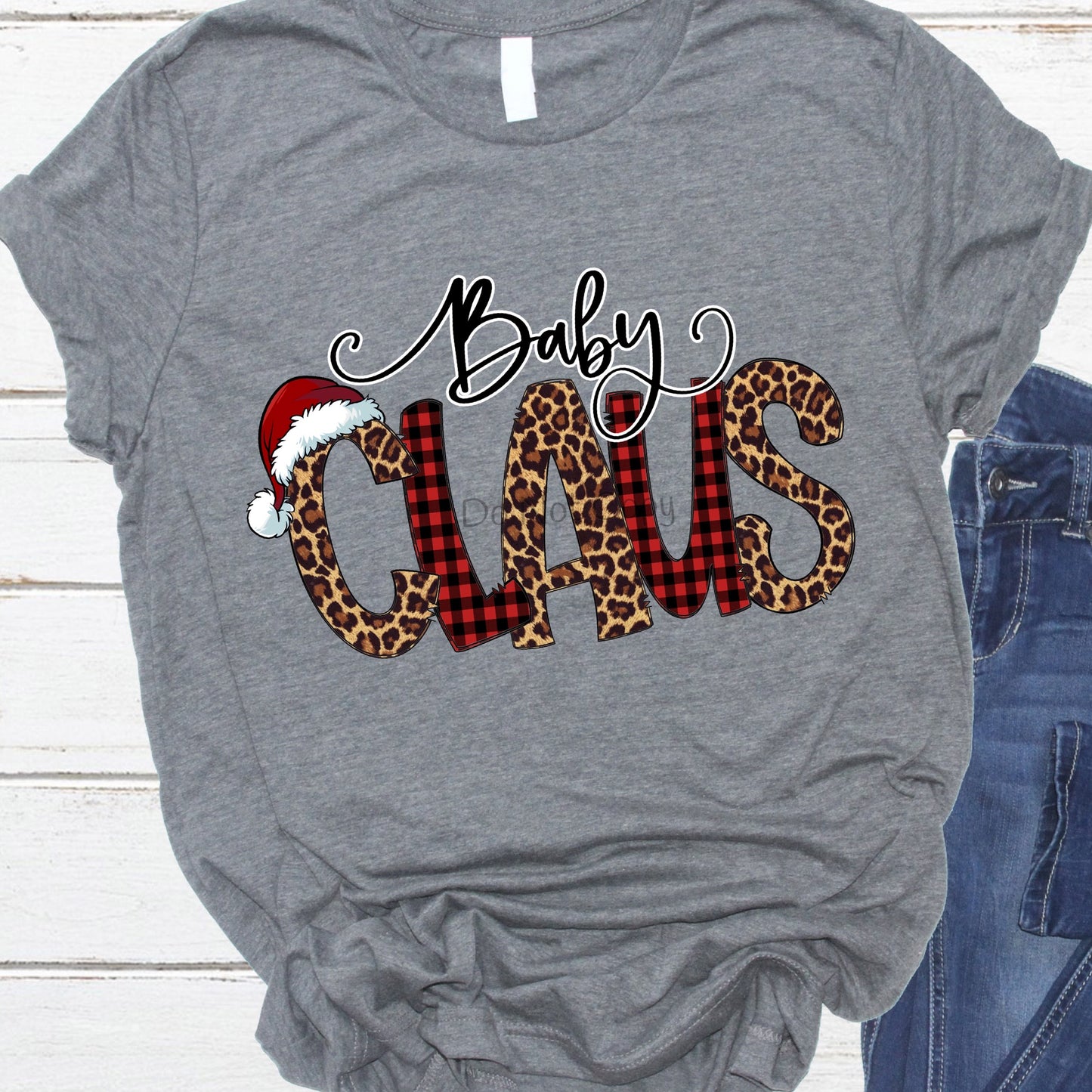 Baby claus leopard-DTF