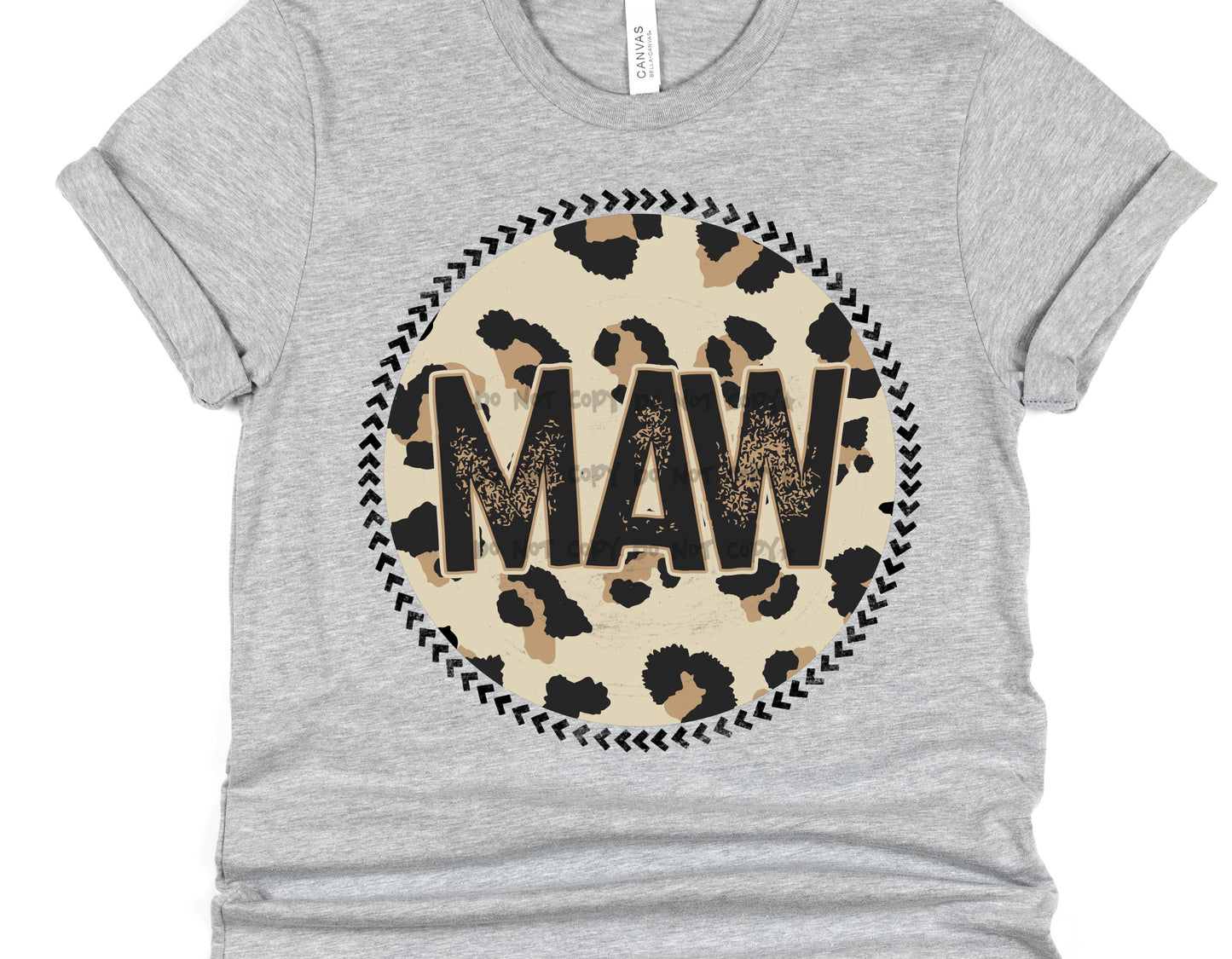 Maw Leopard circle- DTF