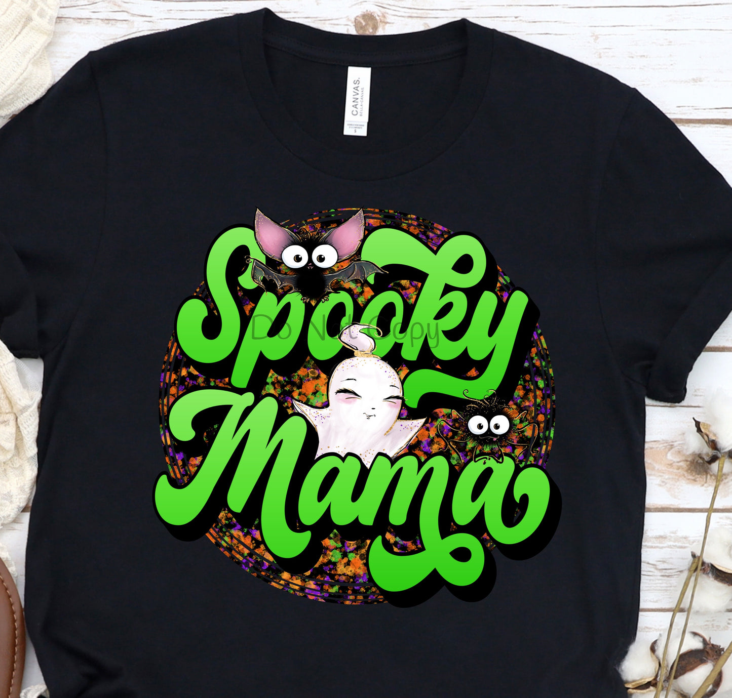 Spooky mama circle-DTF