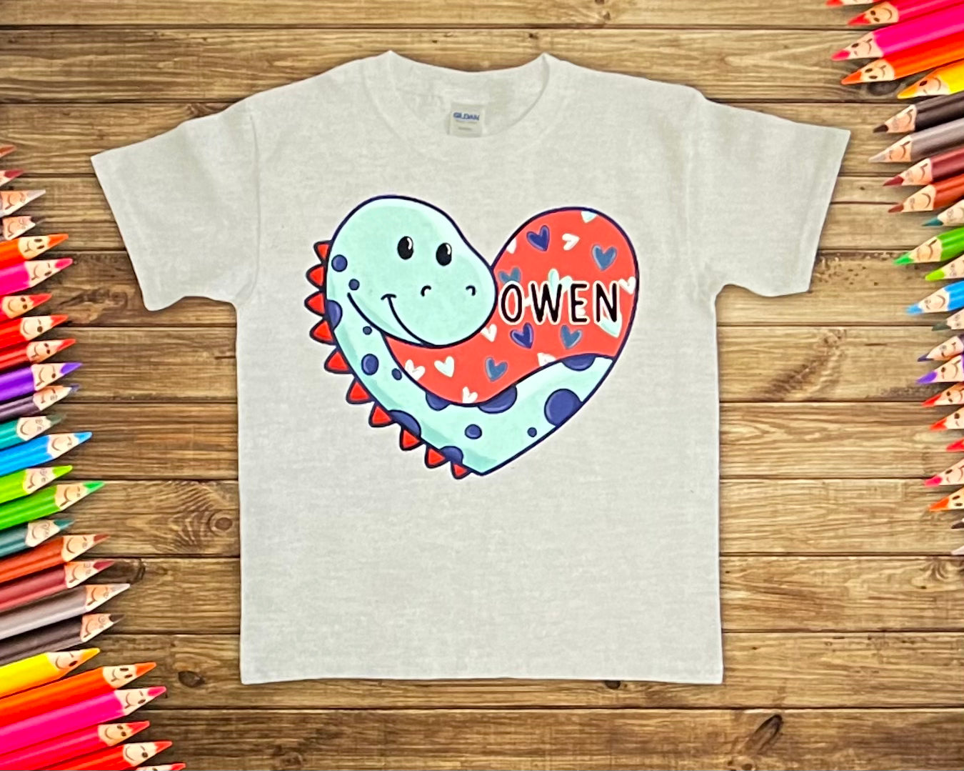 Kids Valentine Designs with Names-DTF