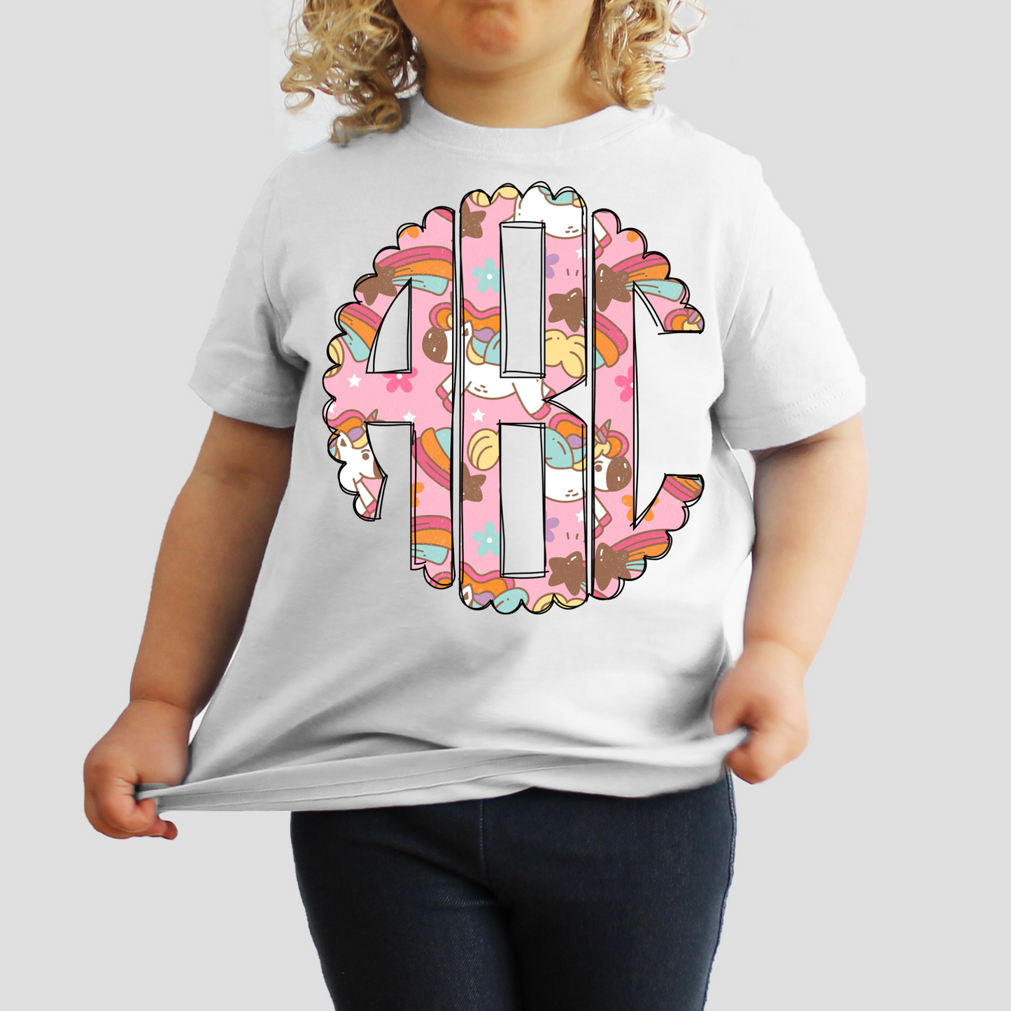 Unicorn Monogram  -DTF