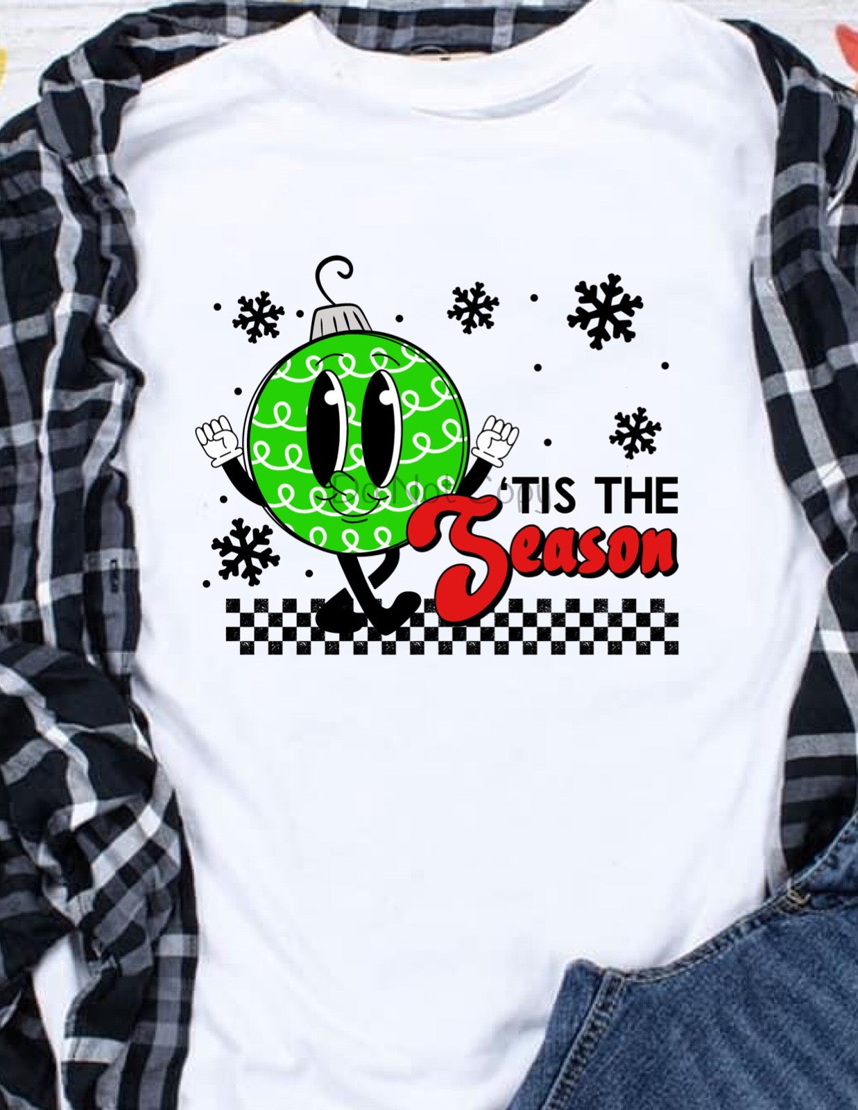 Tis the season green ball-DTF