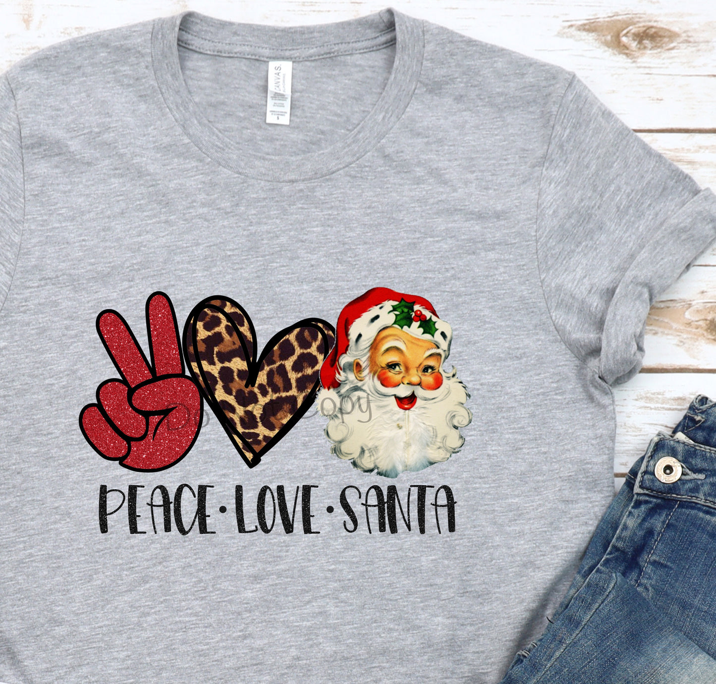 Peace love Santa-DTF