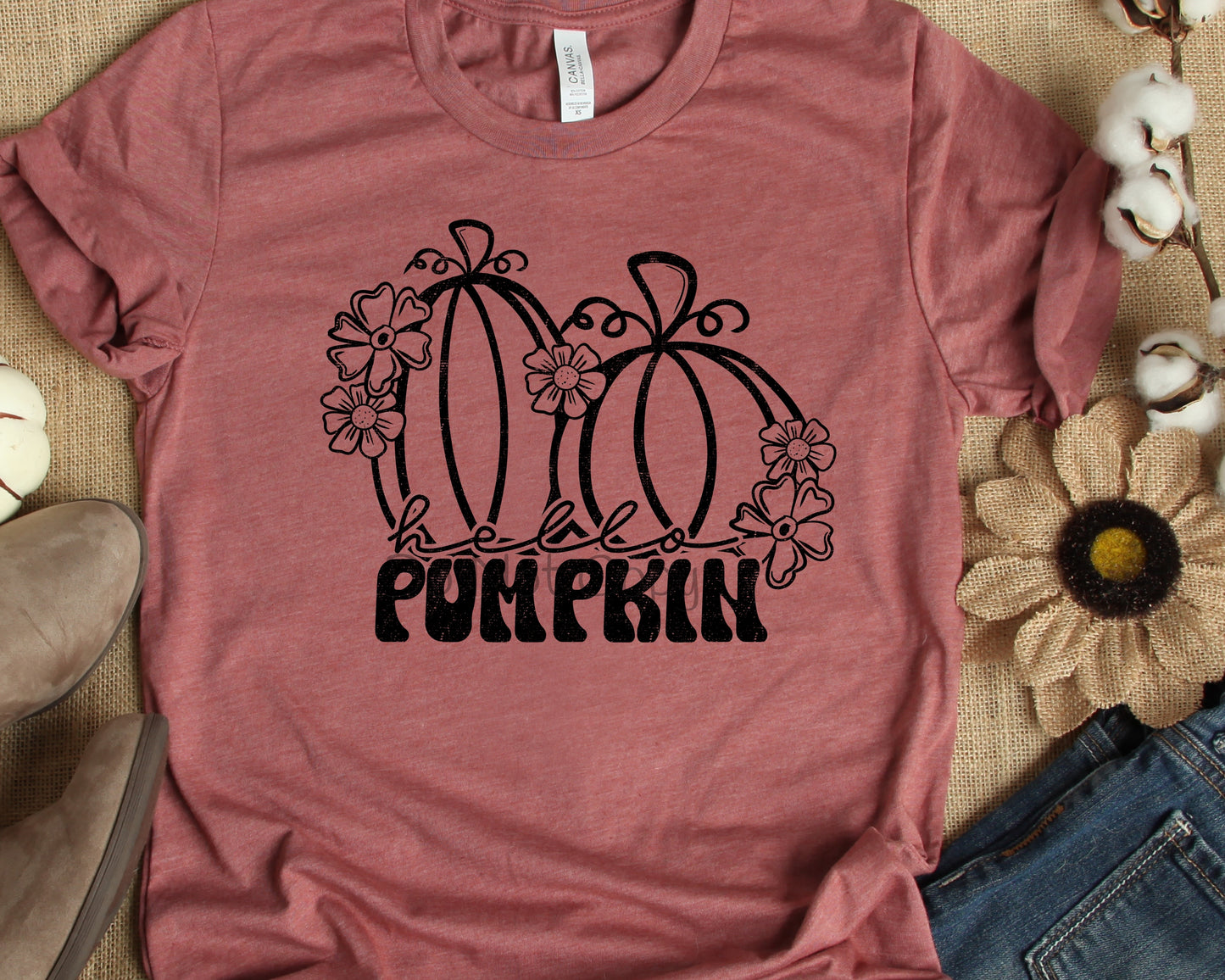 Hello Pumpkin black-DTF