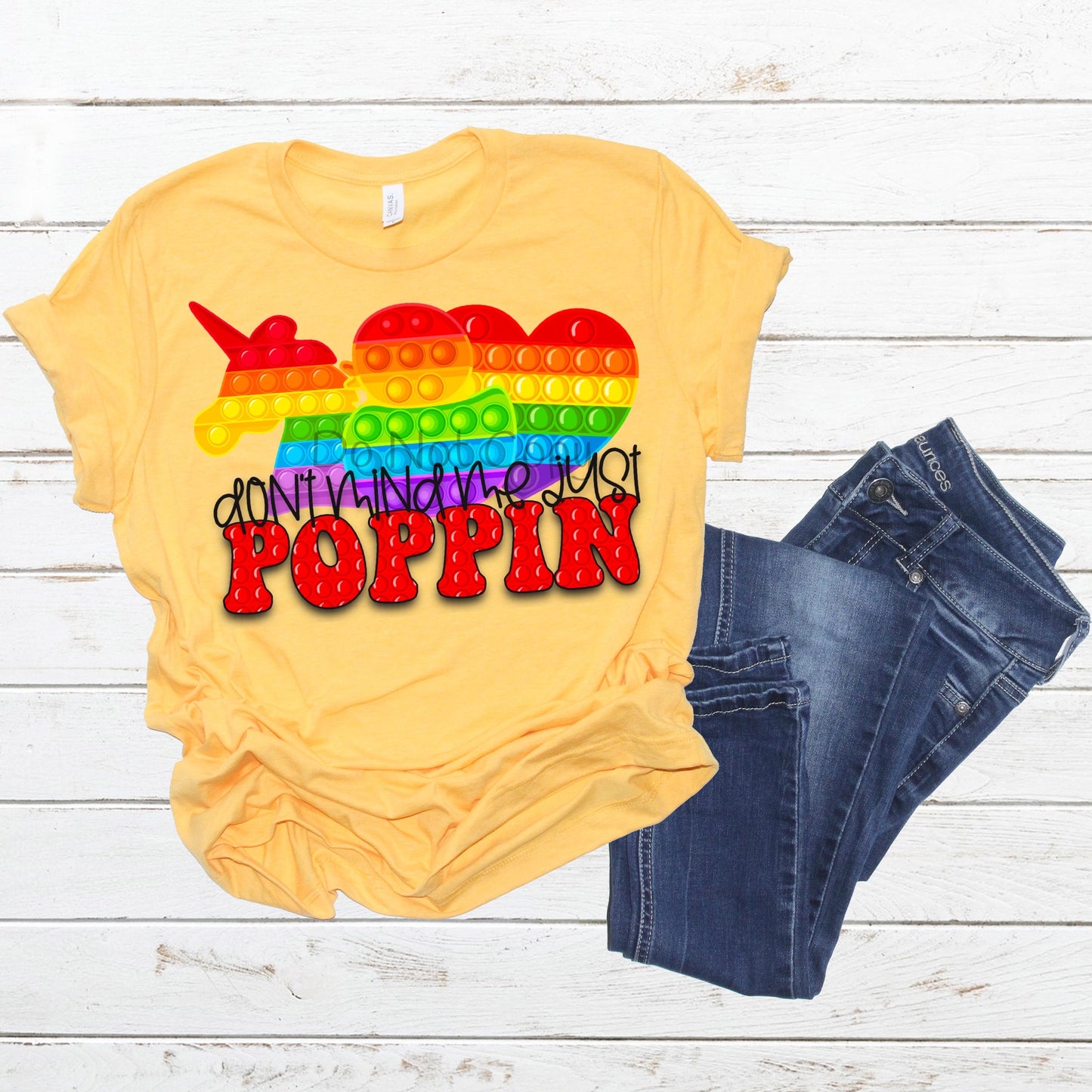 Don’t mind me poppin unicorn-DTF