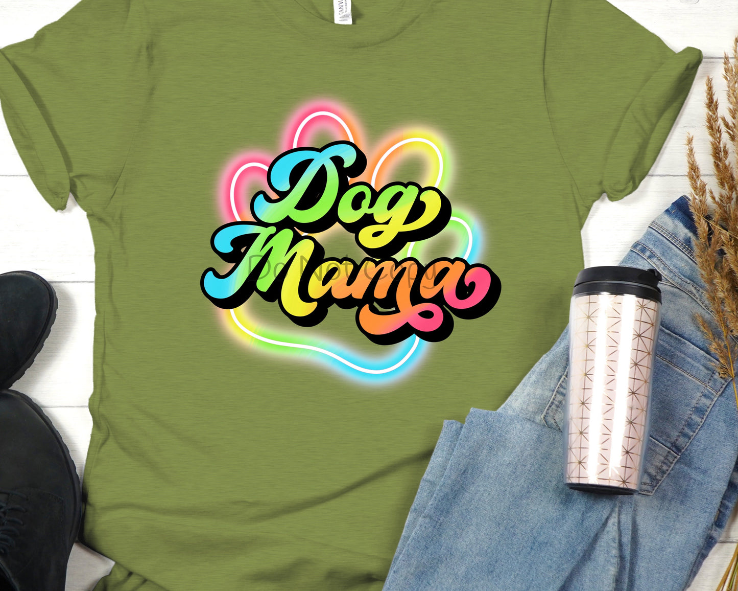 Dog mama neon-DTF