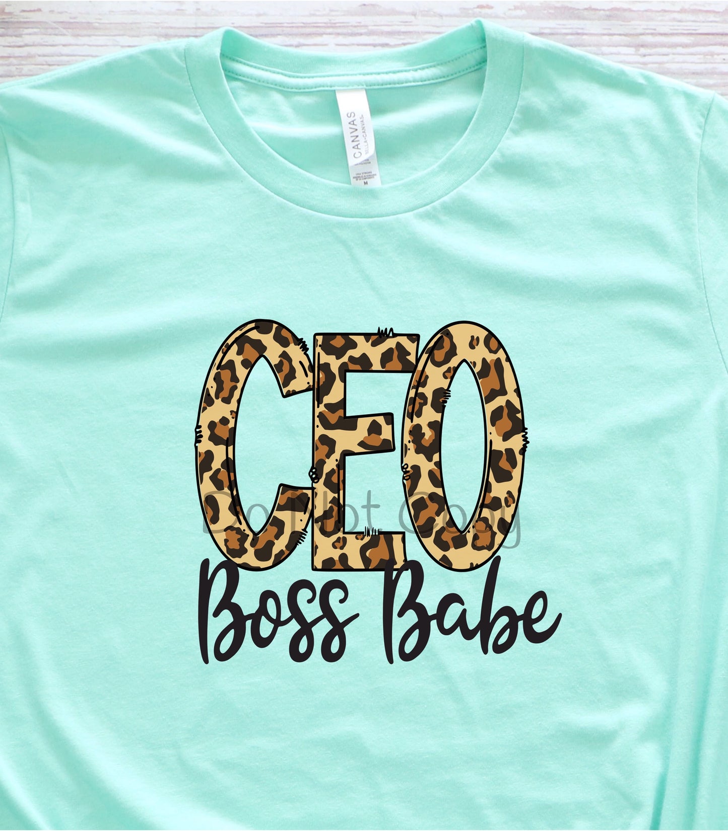 CEO boss babe leopard -DTF