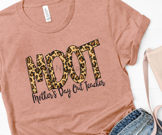 MDOT Mother’s Day out teacher leopard-DTF