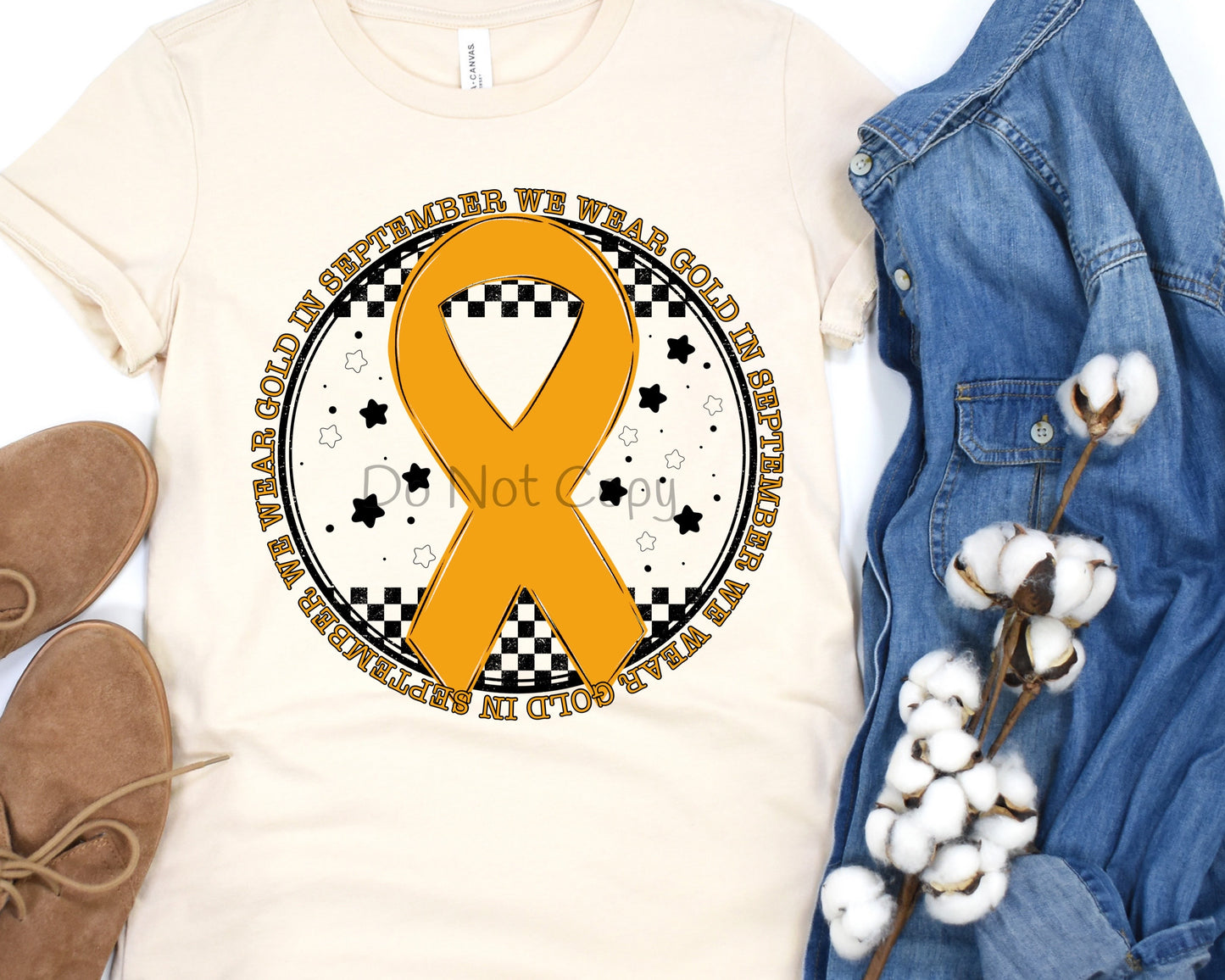 In September we wear gold-DTF