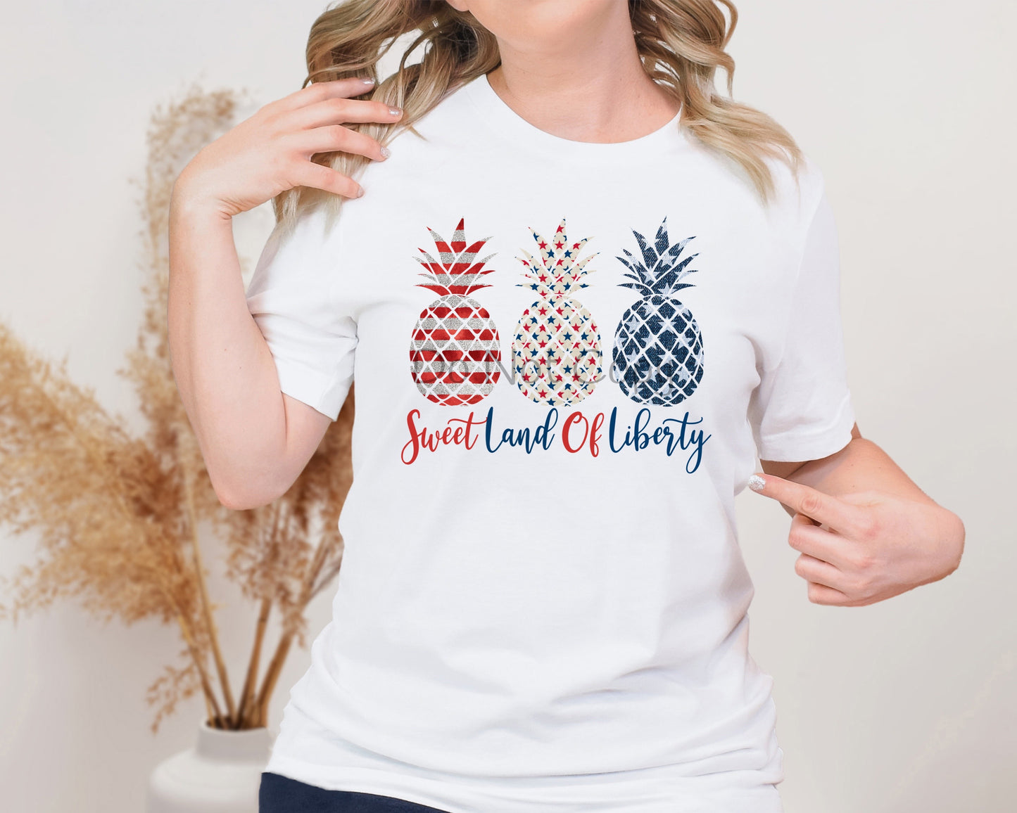 Sweet land of liberty pineapples-DTF