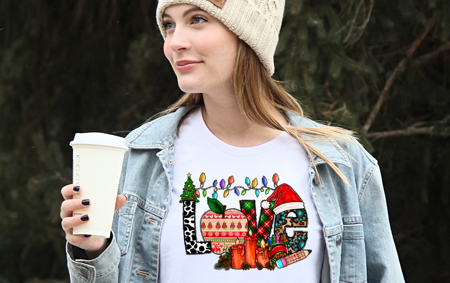 Love Christmas Apple -DTF