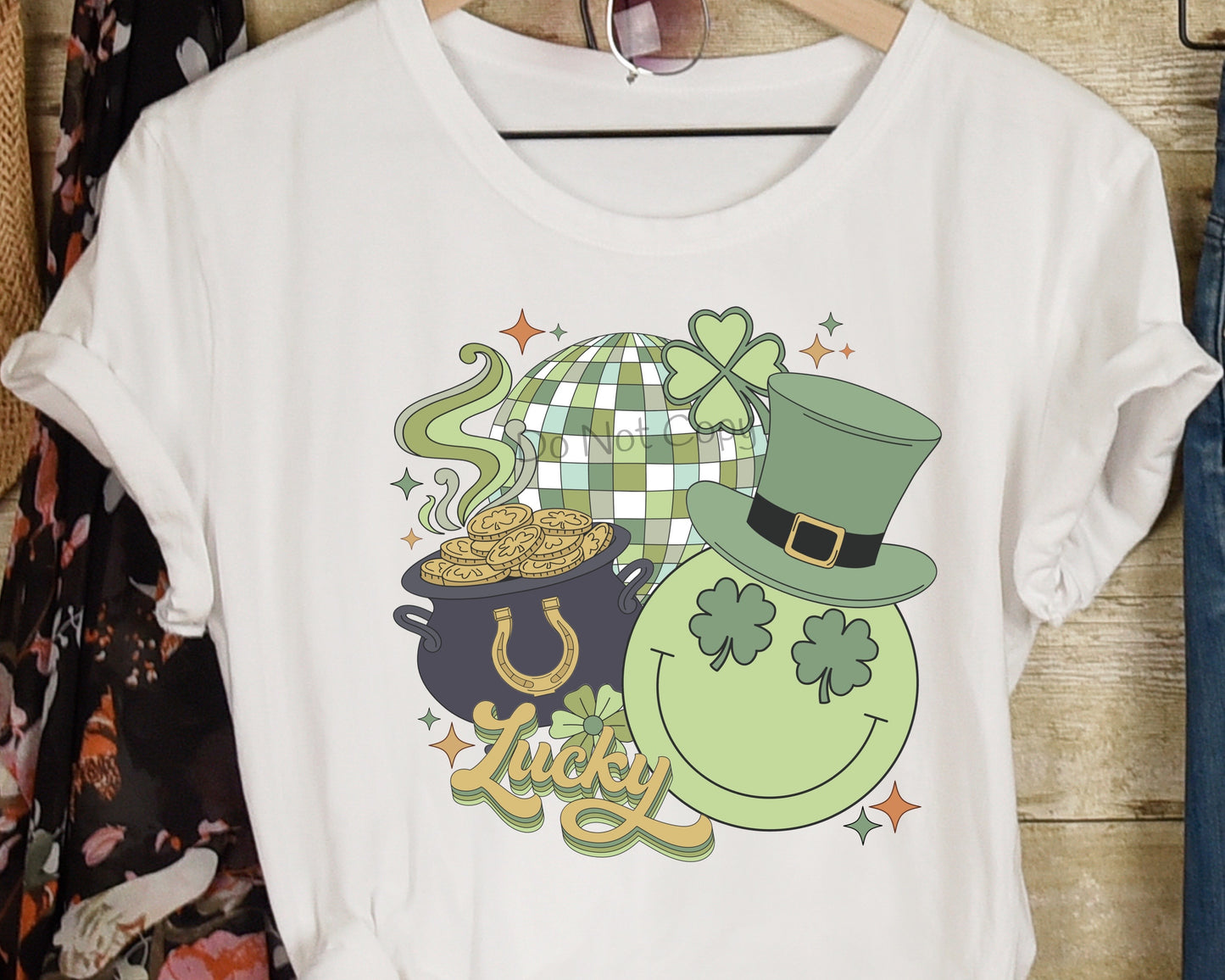 St Patrick collage lucky-DTF