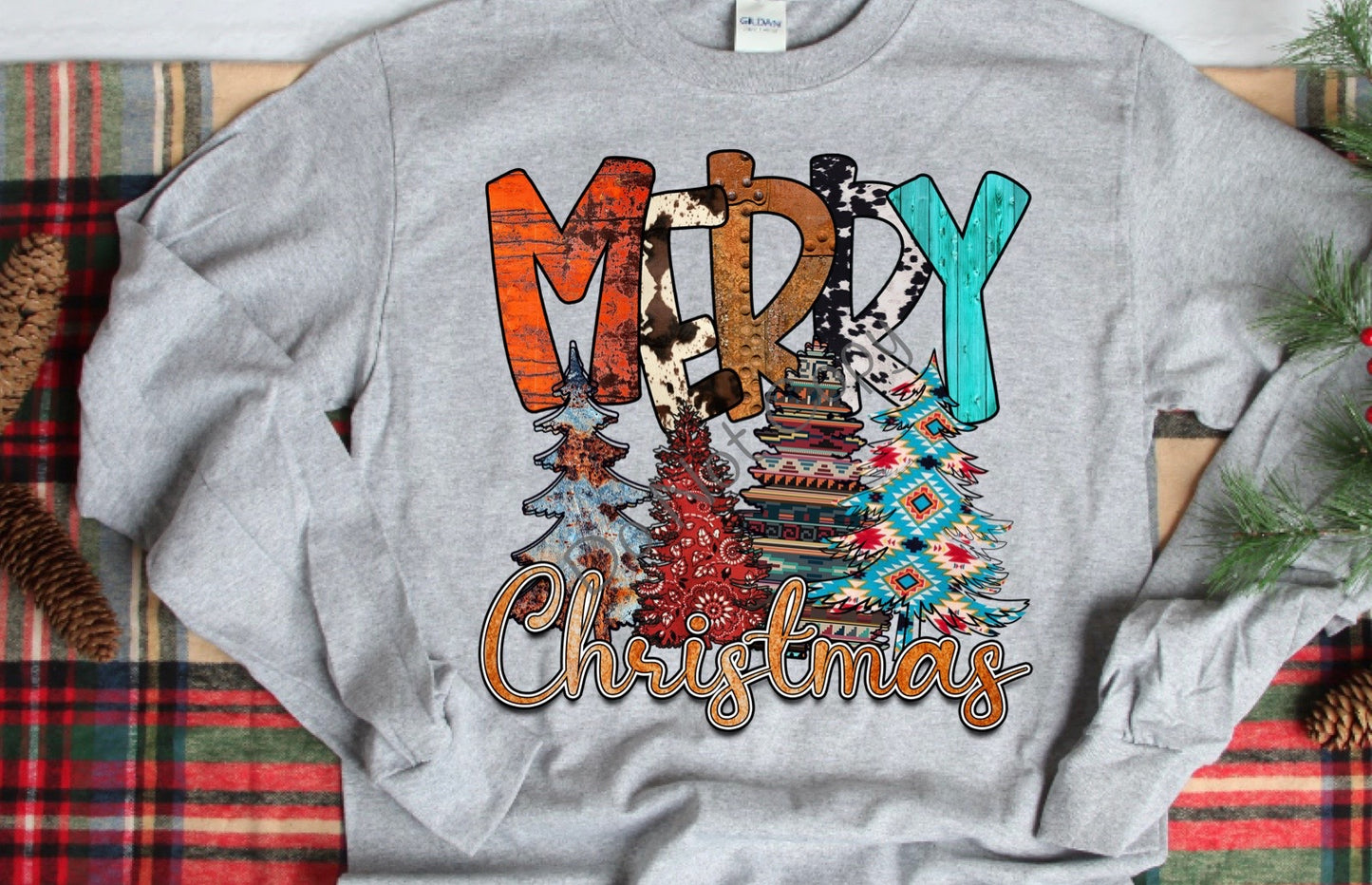 Merry Christmas western -DTF