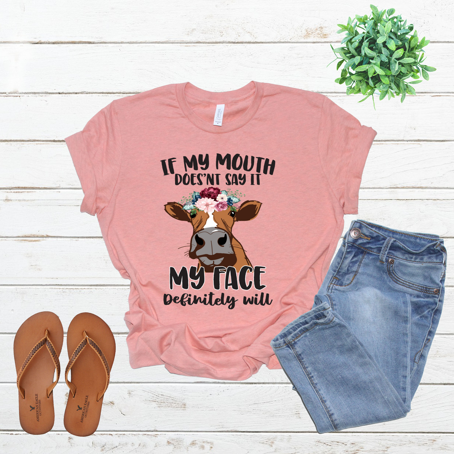 If my mouth doesn’t say my face will flowers on head -DTF