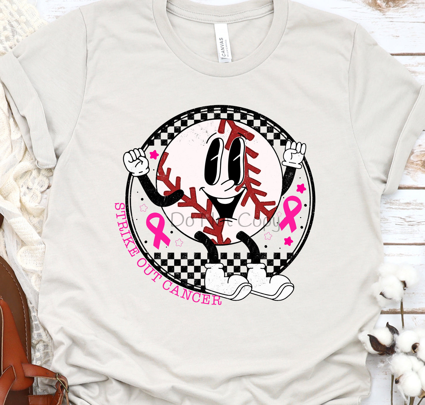 Strike out cancer baseball-DTF