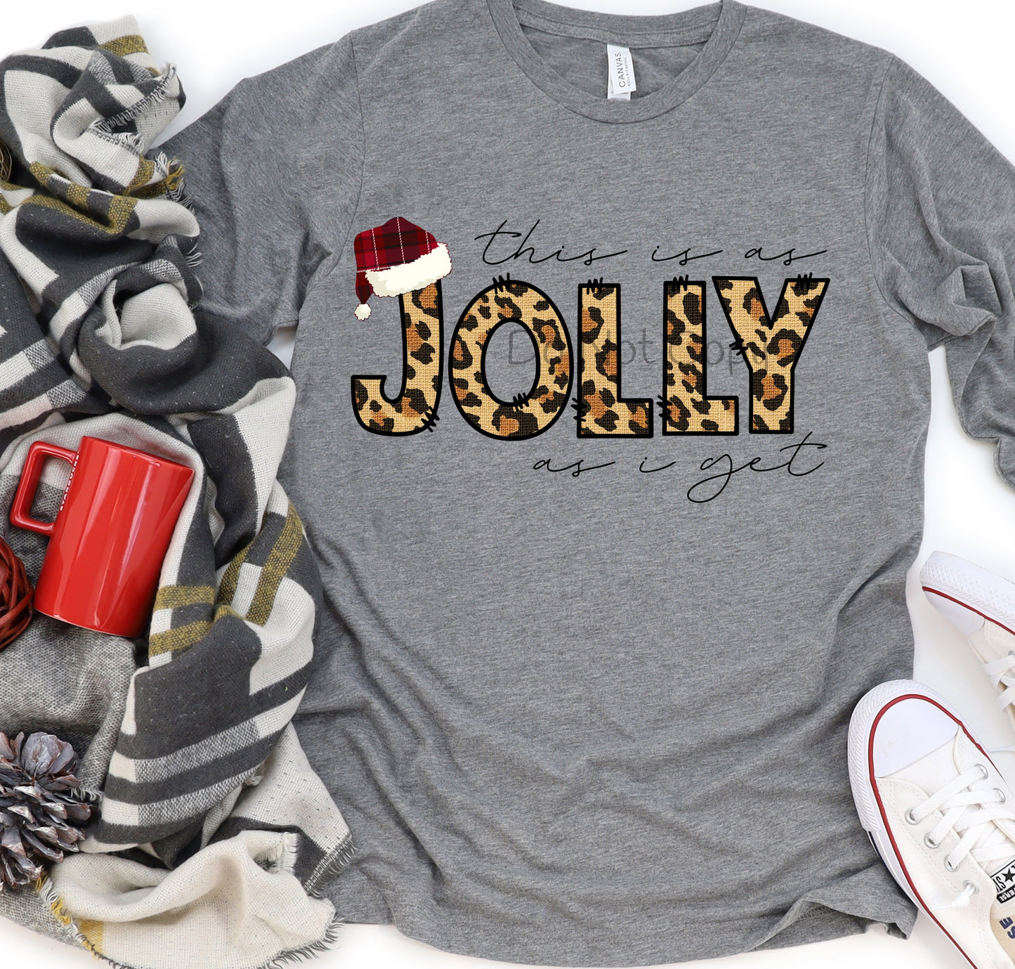 This is as jolly as I get leopard-DTF