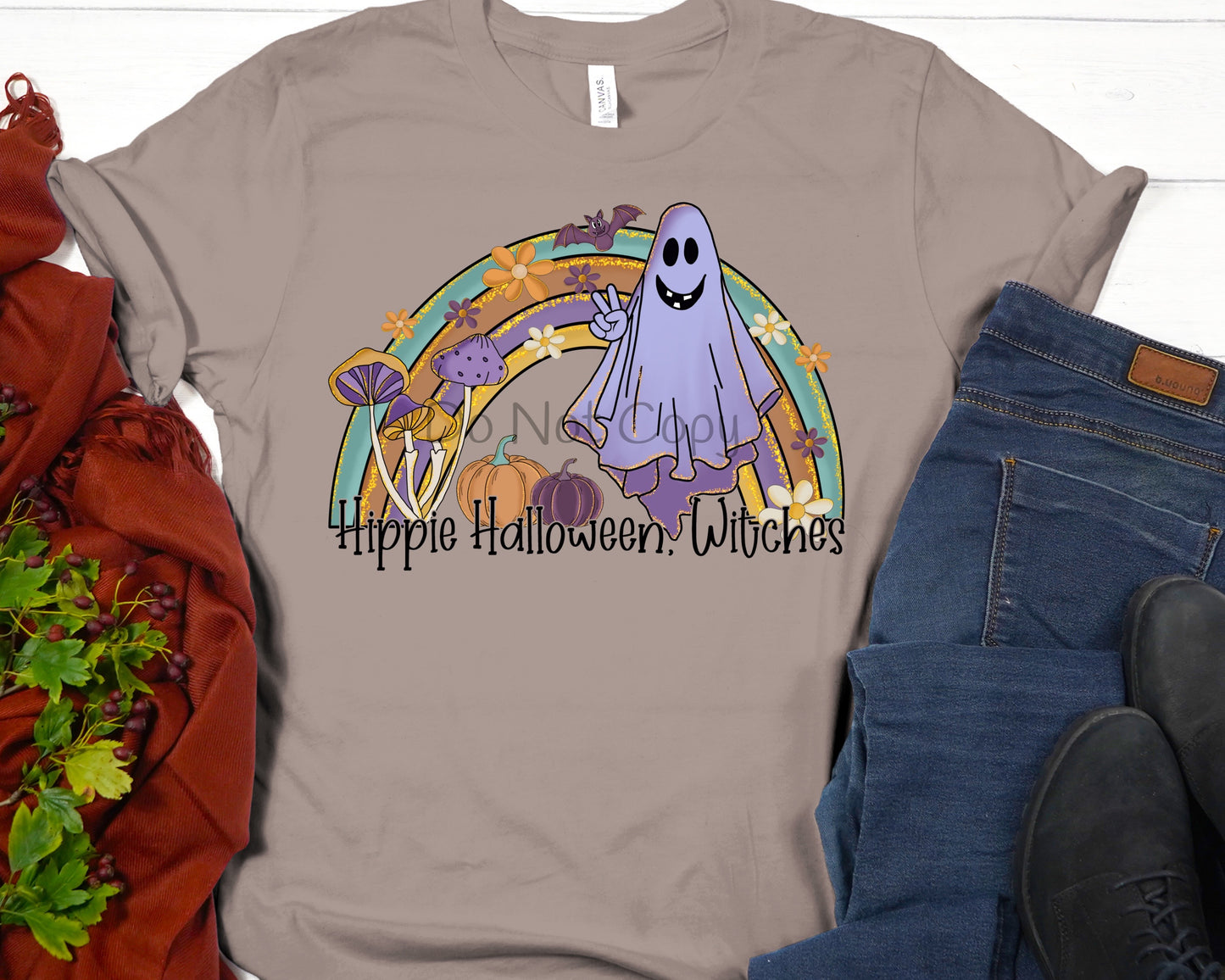 Hippie Halloween witches-DTF