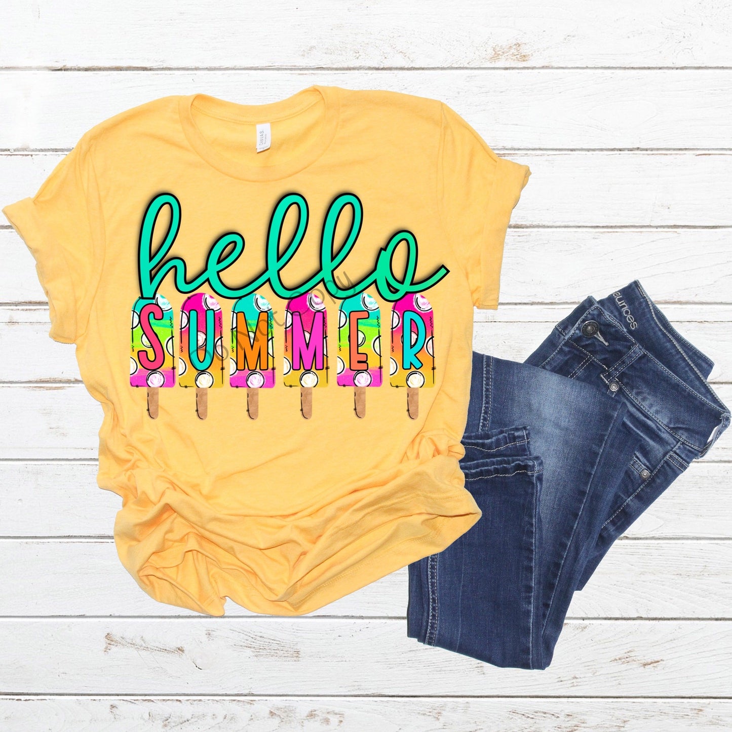 Hello summer popsicle -DTF