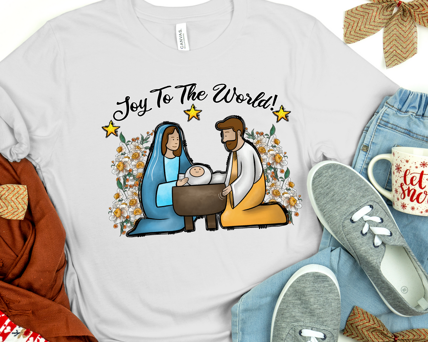 Joy to the work manger scene -DTF
