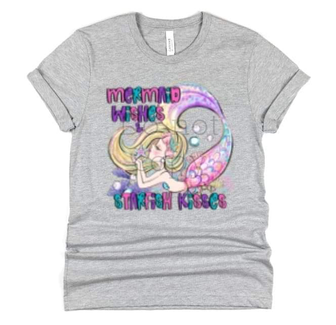 Mermaid wishes starfish kisses -DTF