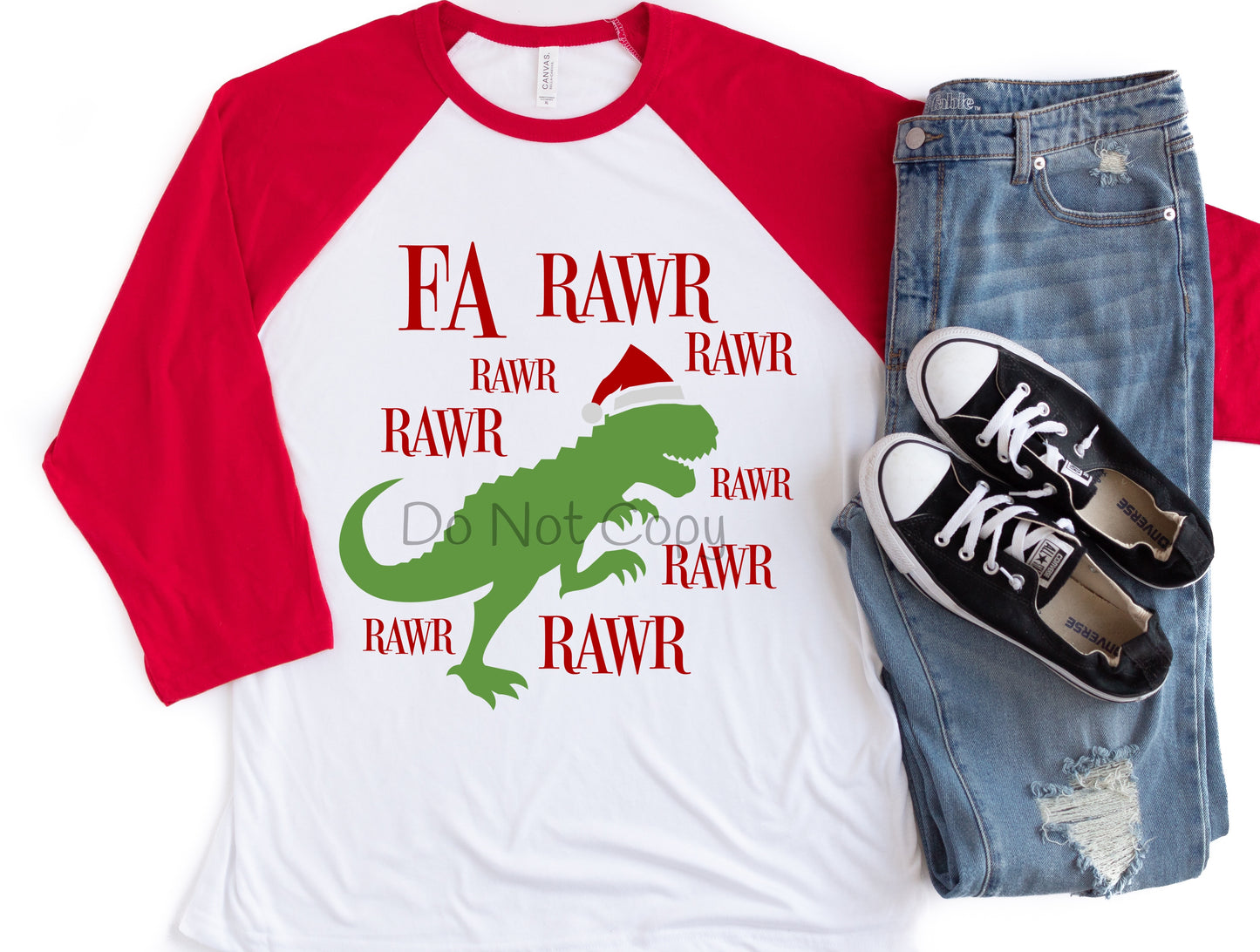 Fa rawr rawr dinosaur-DTF