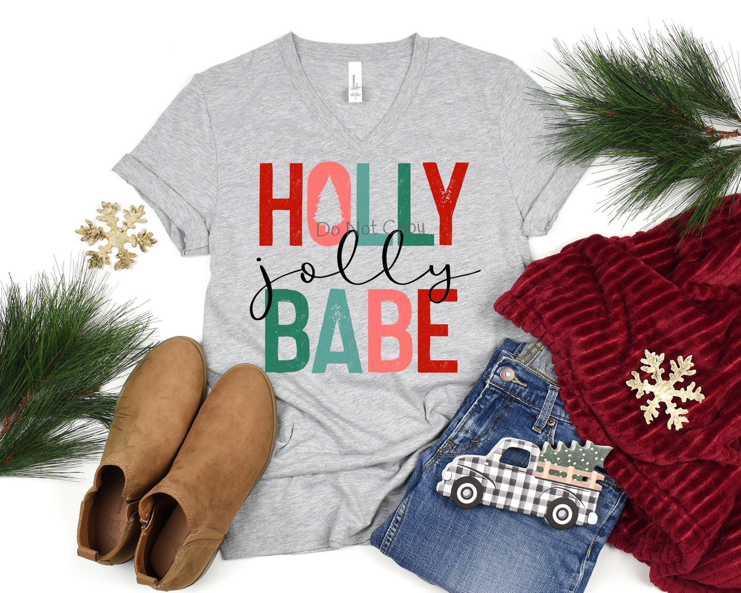 Holly Jolly babe - DTF