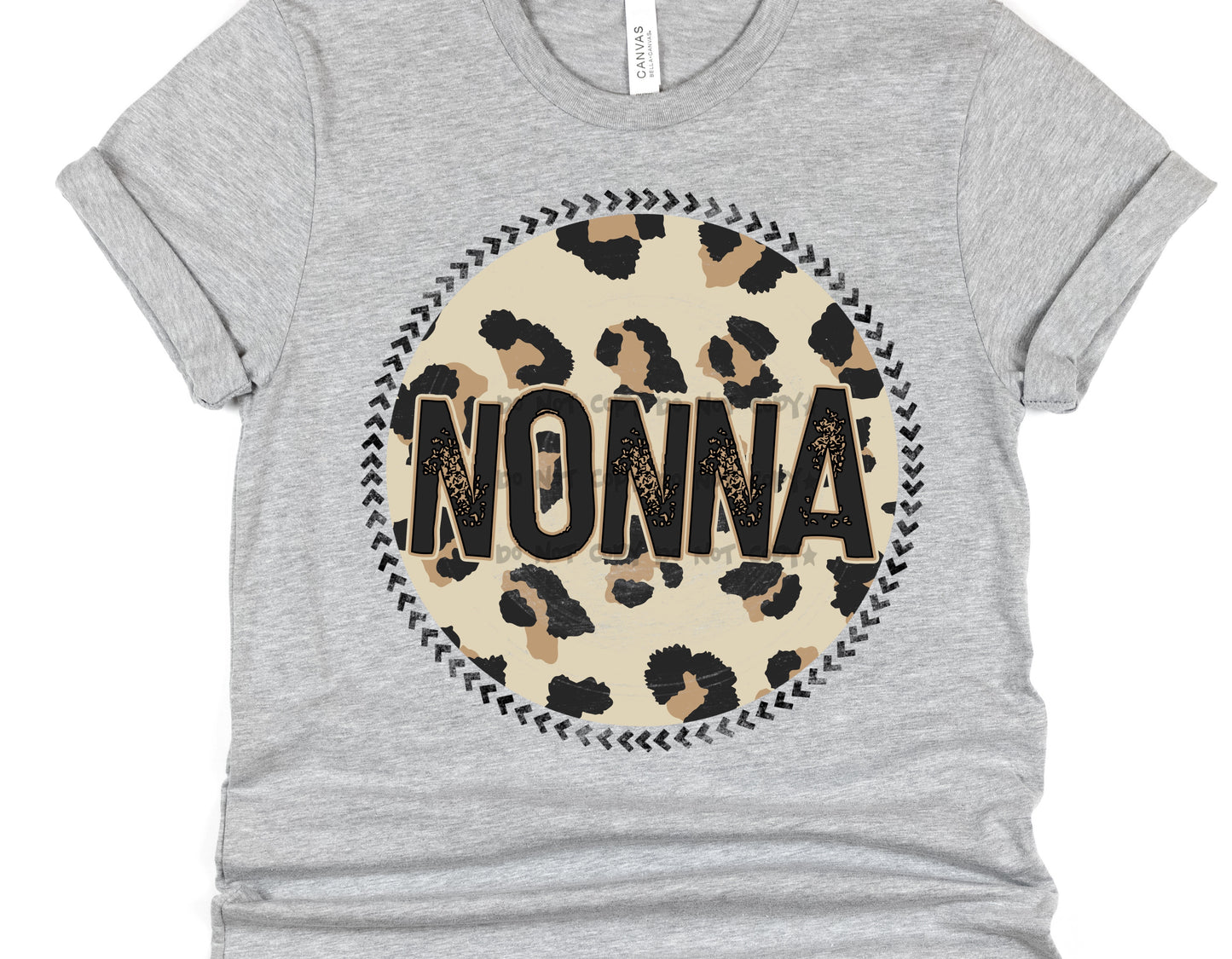 NONNA leopard circle- DTF