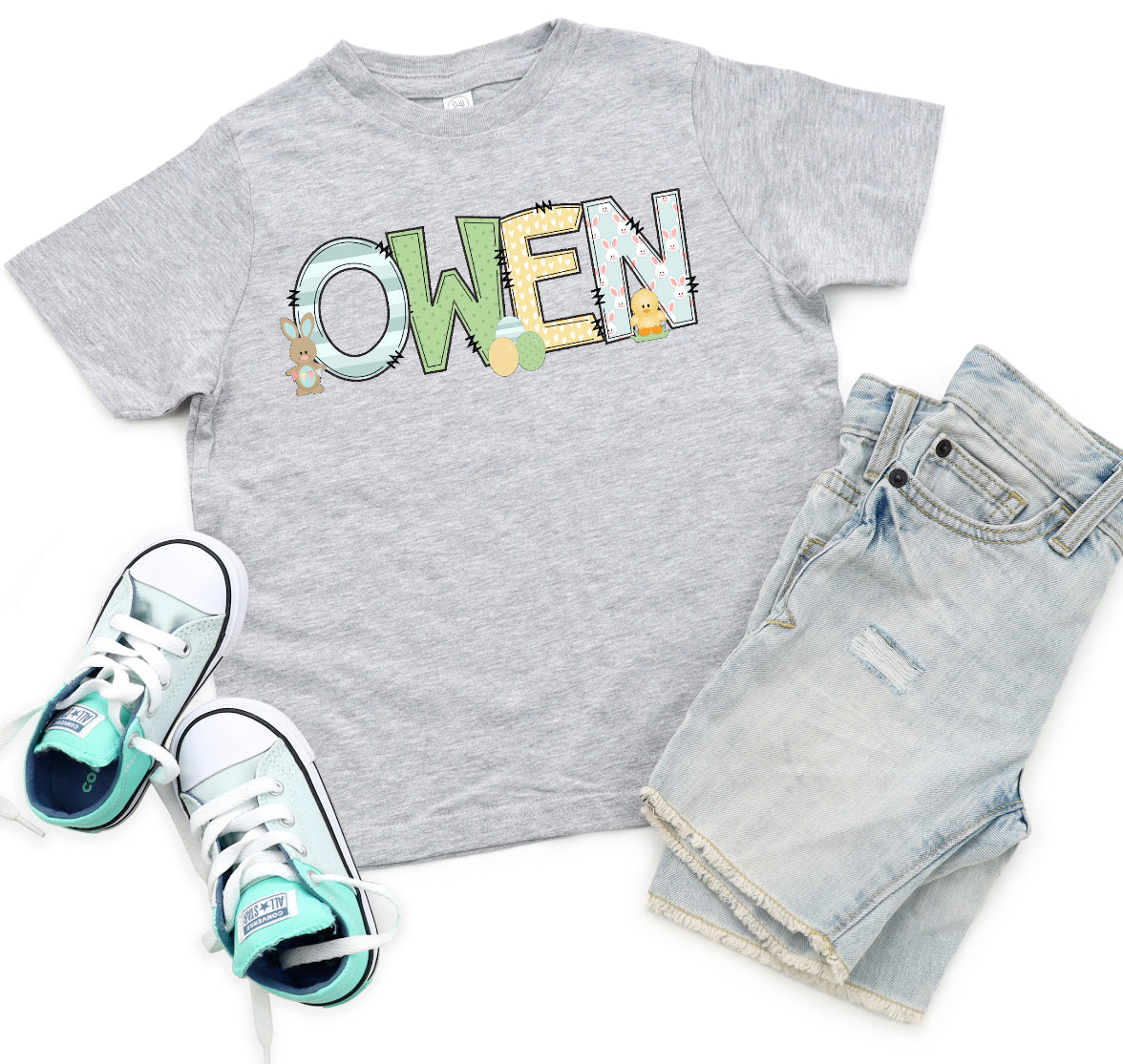 Custom name w/ Easter Alphabet-DTF