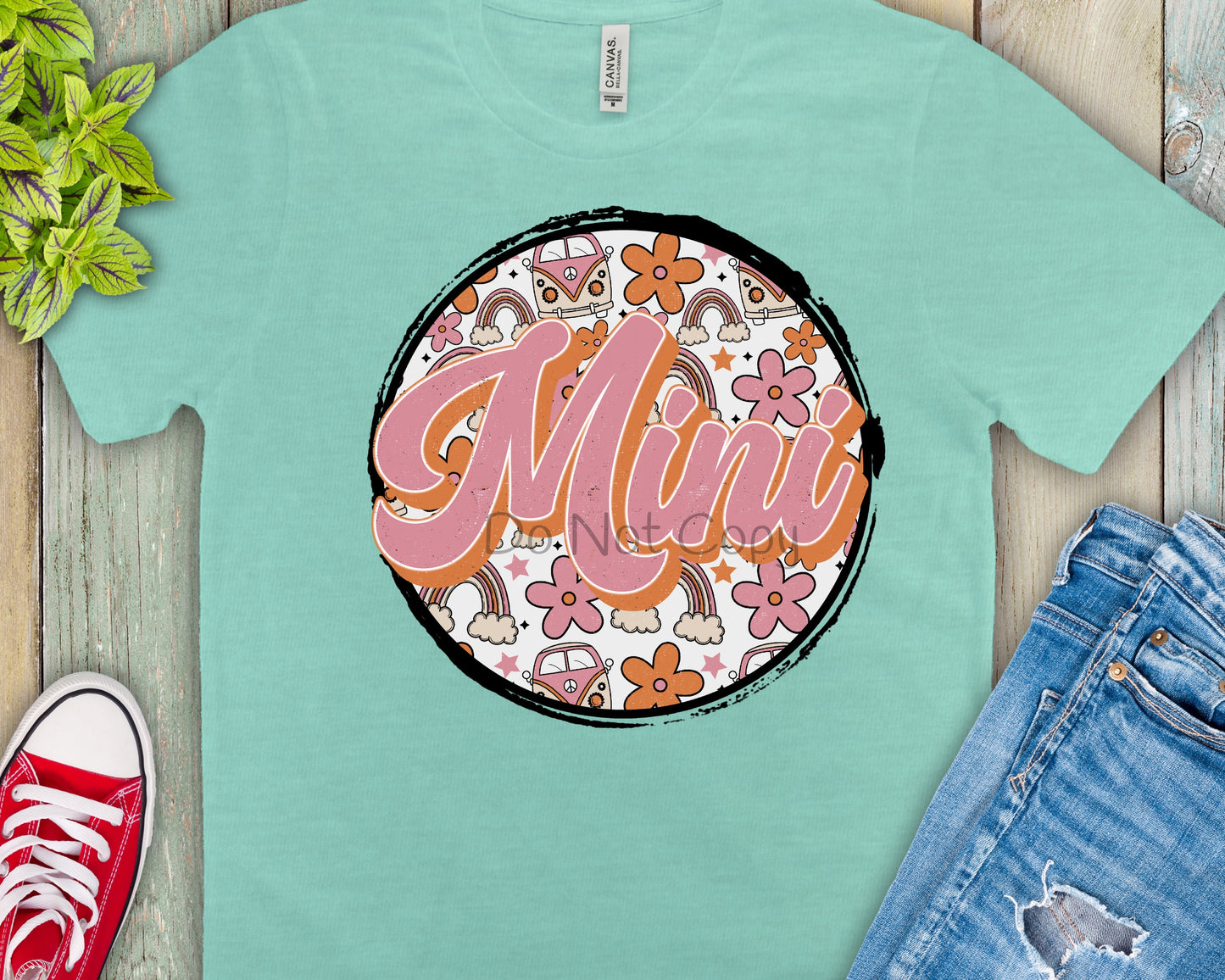 Mini retro circle-DTF