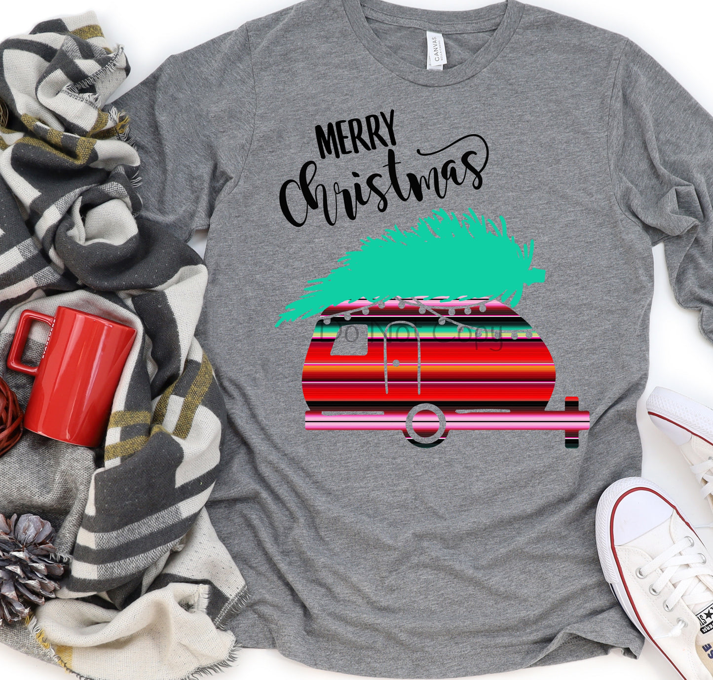 Serape camper tree- DTF